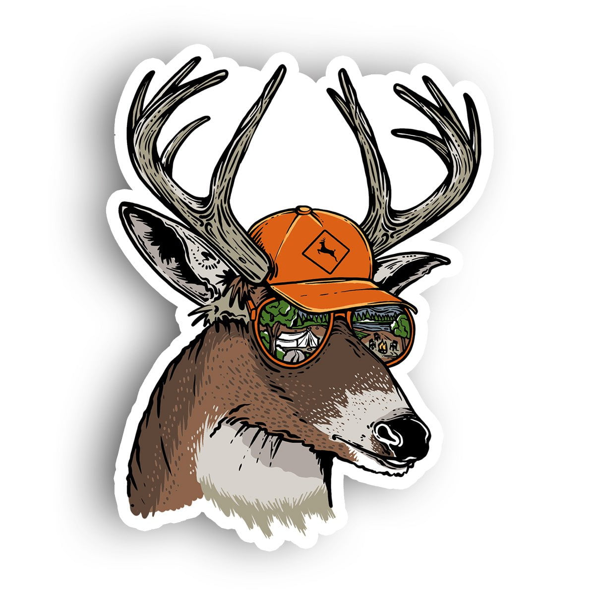 Huck The Groovy Buck Sticker
