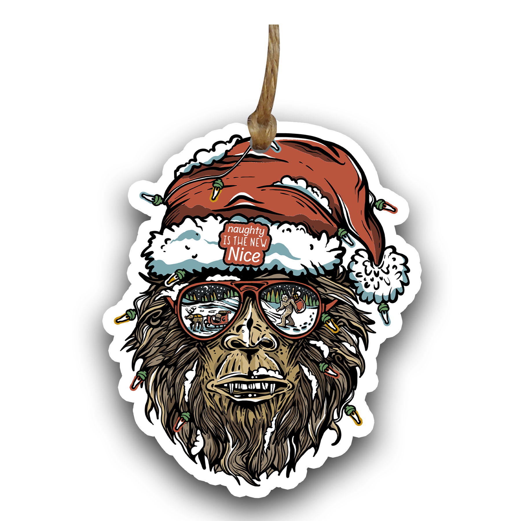 Naughty is the New Nice Acrylic Ornament