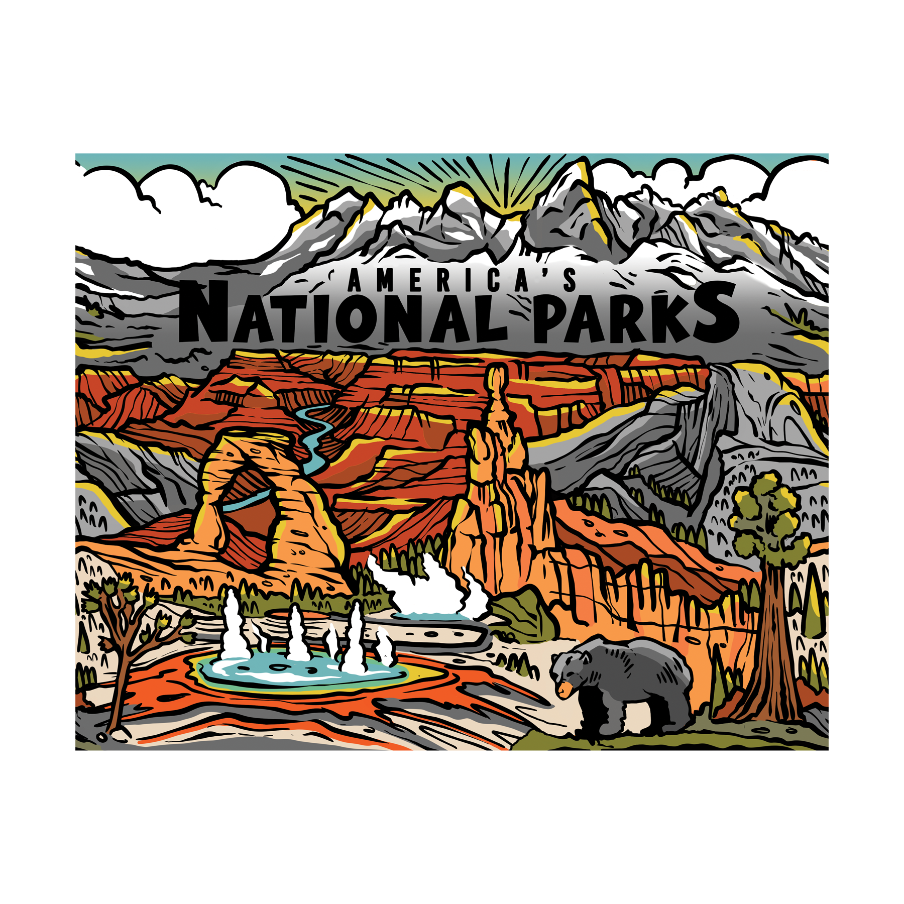 National Parks Celebration Stainless Steel Tumbler