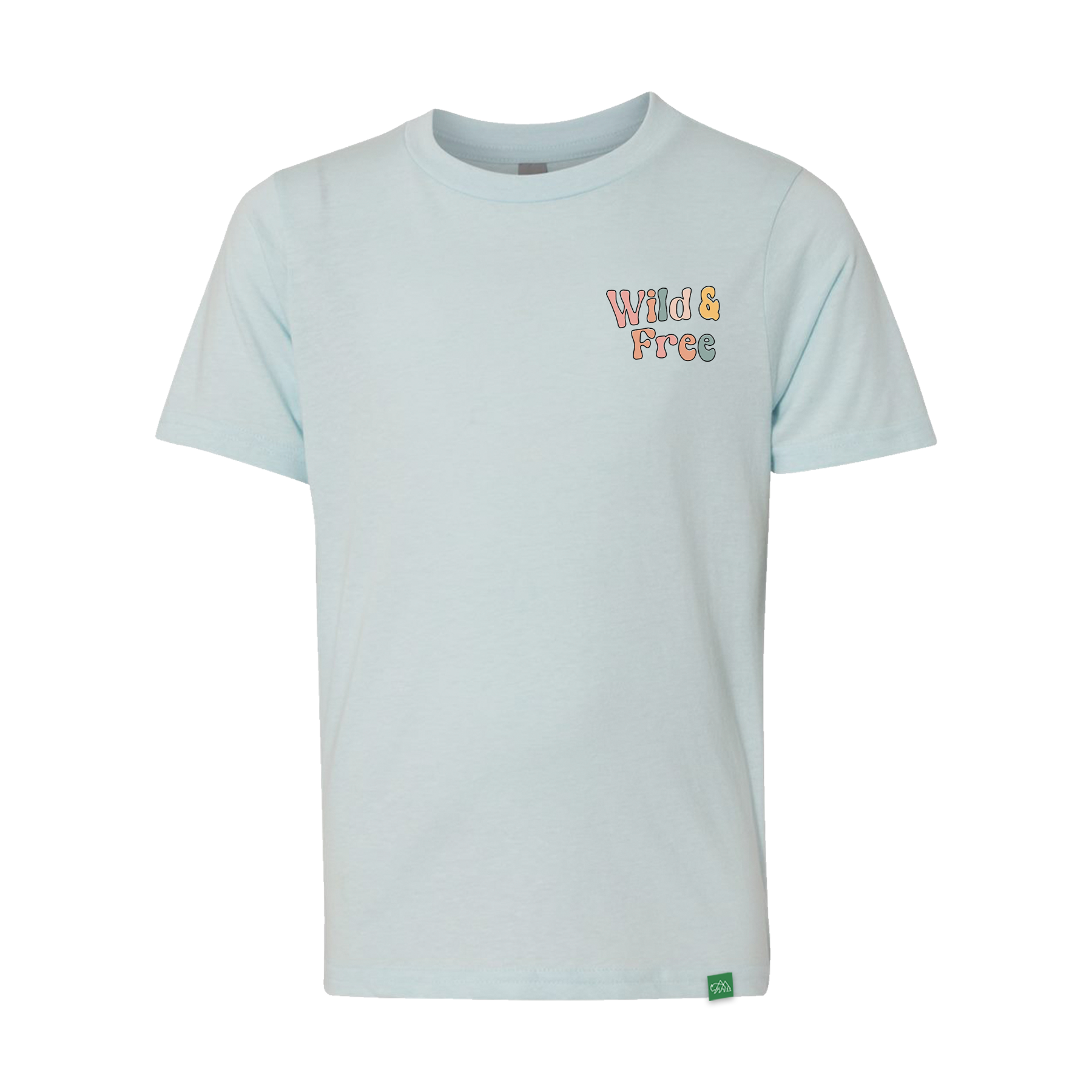 Wild and Free Flower with Badge Youth T-Shirt