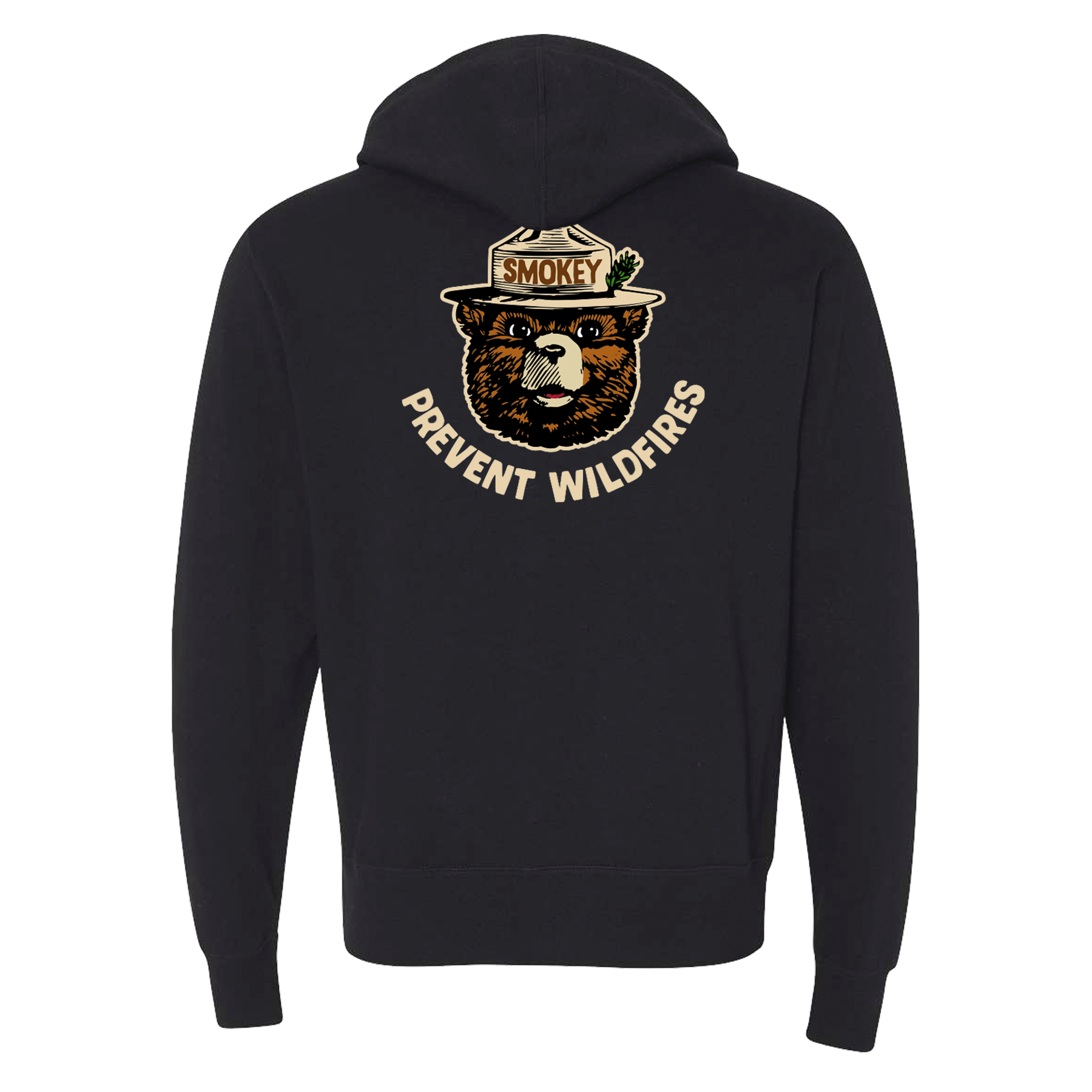 Signature Smokey Bear Lightweight Full Zip Hoodie