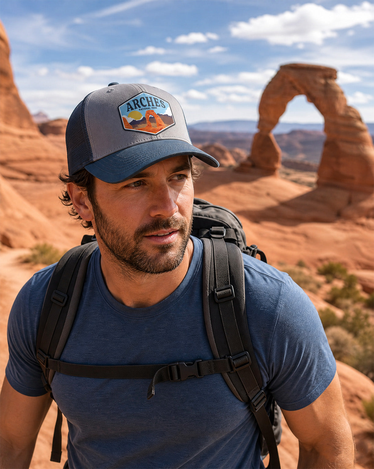 Arches Landscape Sketch Trucker Hat