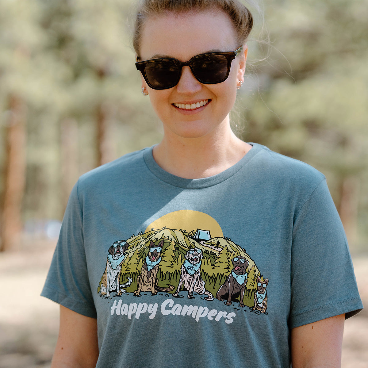 Happy Campers Women's Relaxed T-Shirt