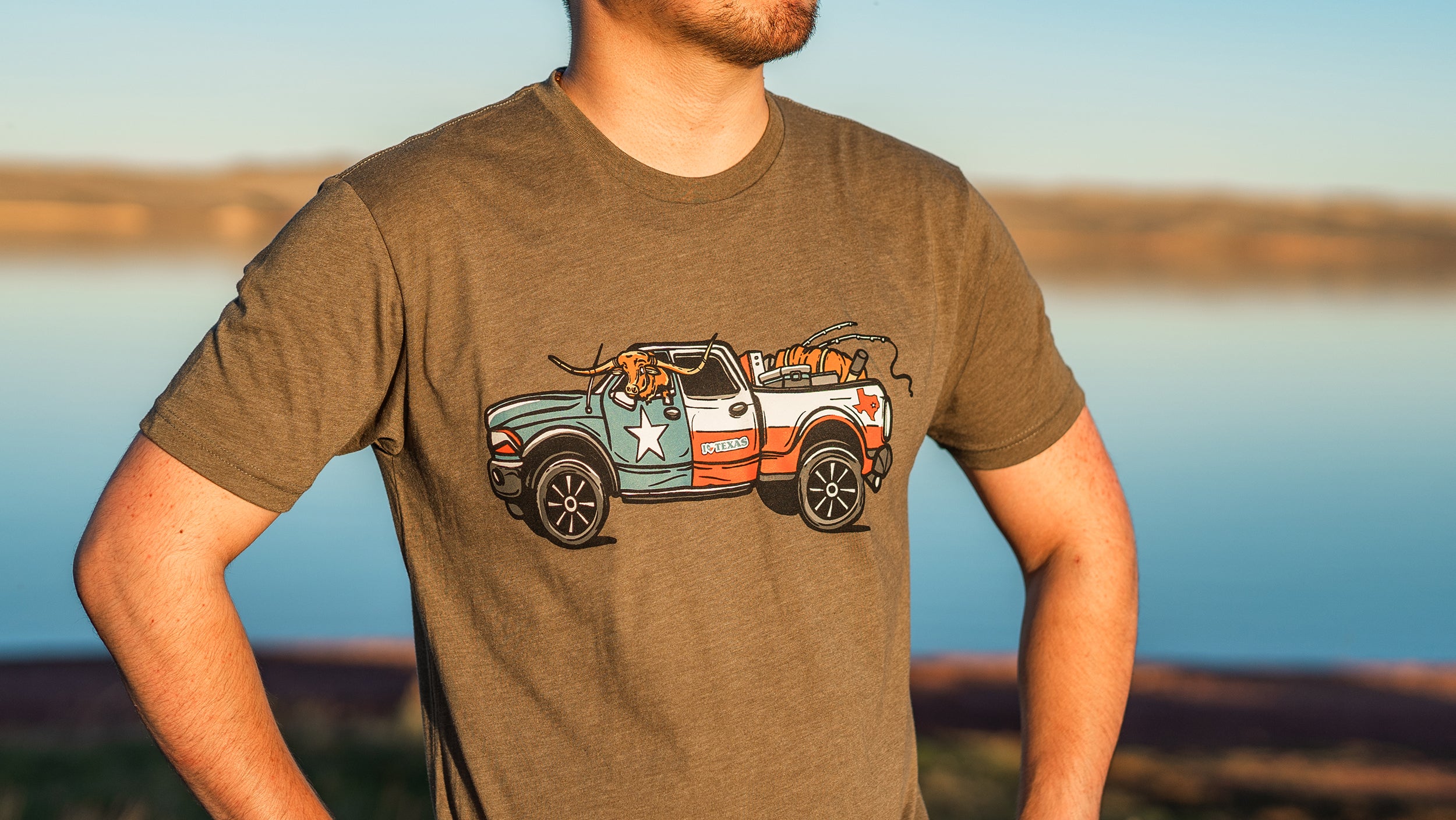 I Love Texas Truck T-Shirt