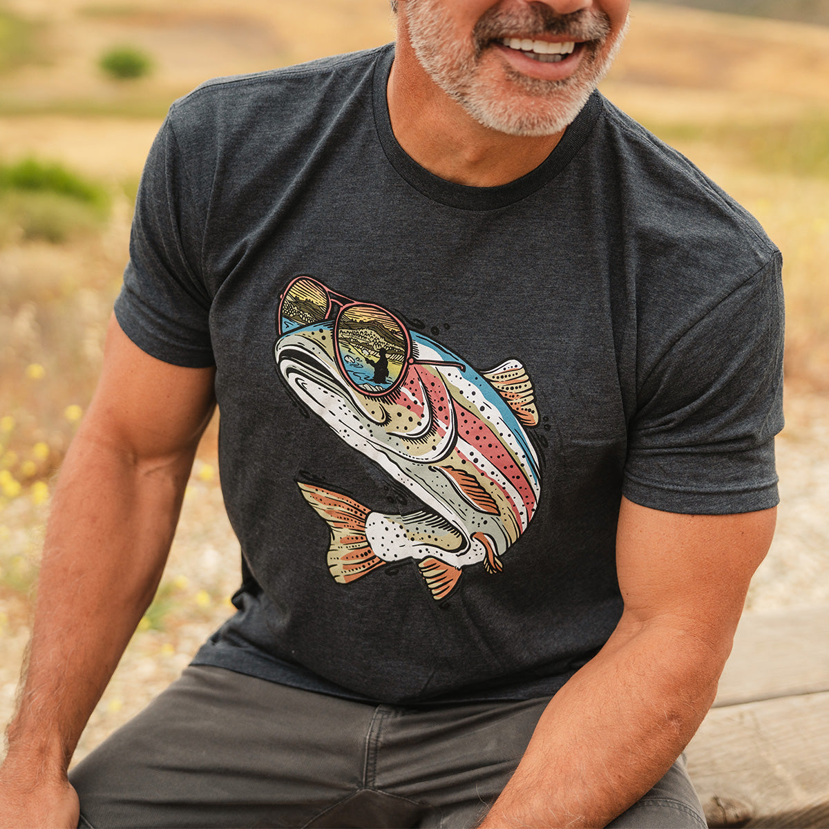 Miami Vice Rainbow Trout T-Shirt