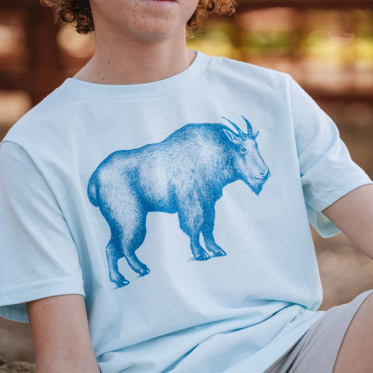 Mountain Goat Sketch Youth T-Shirt