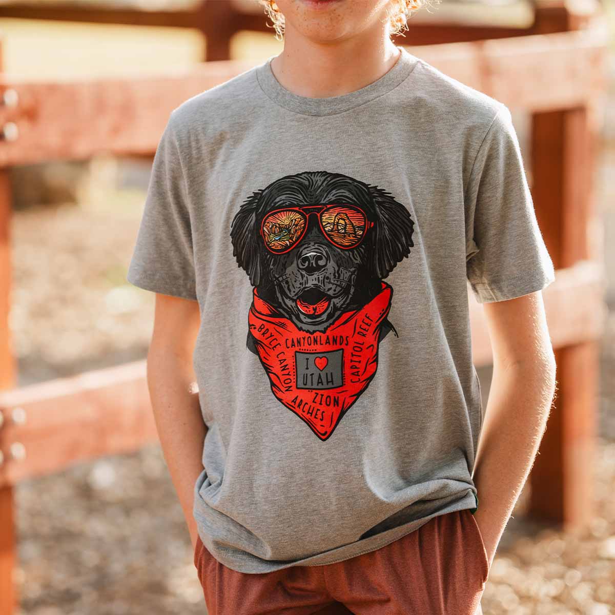 Parker the Utah Dog Youth T-Shirt
