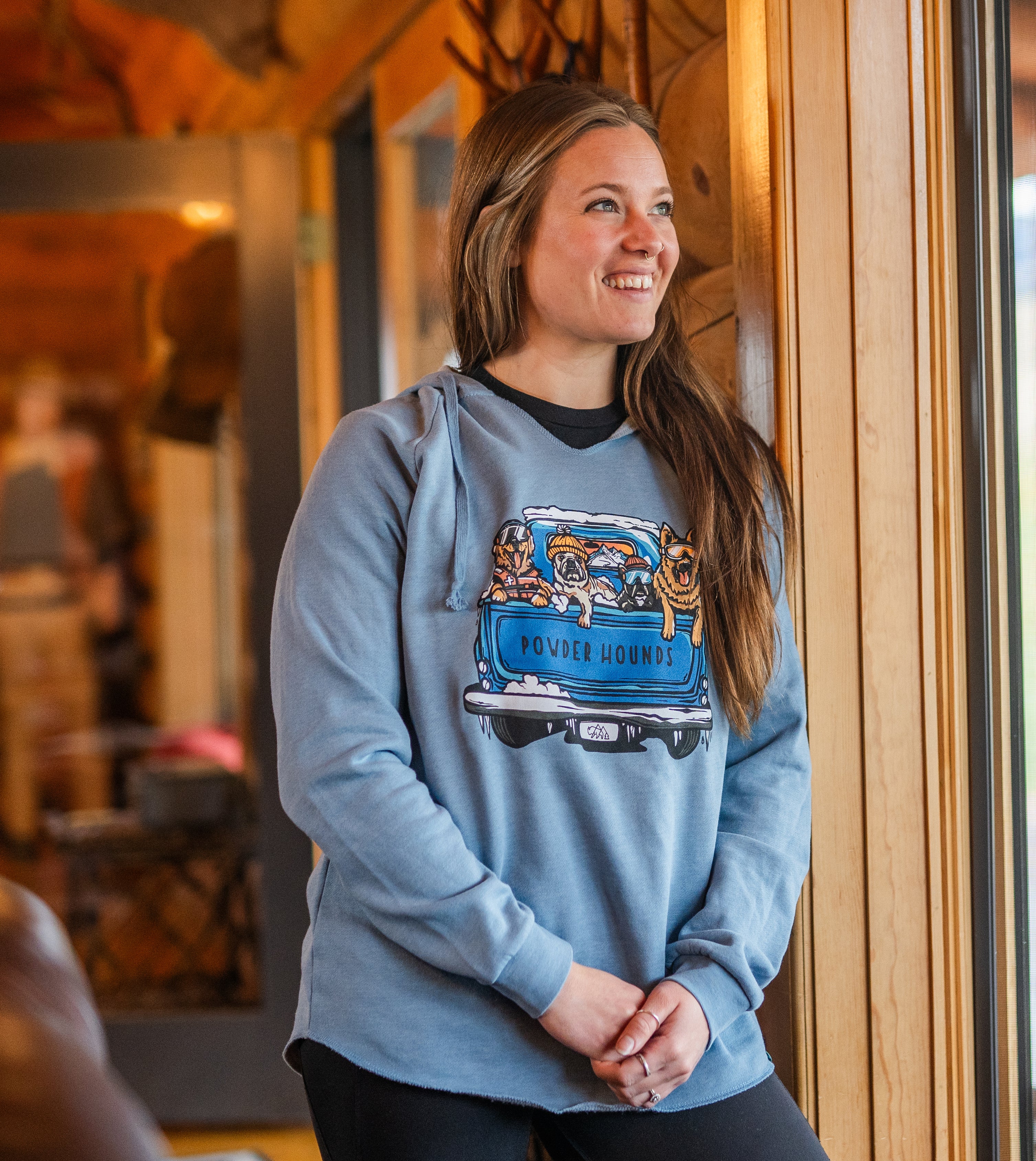 Powder Hounds Women's Cut Hoodie