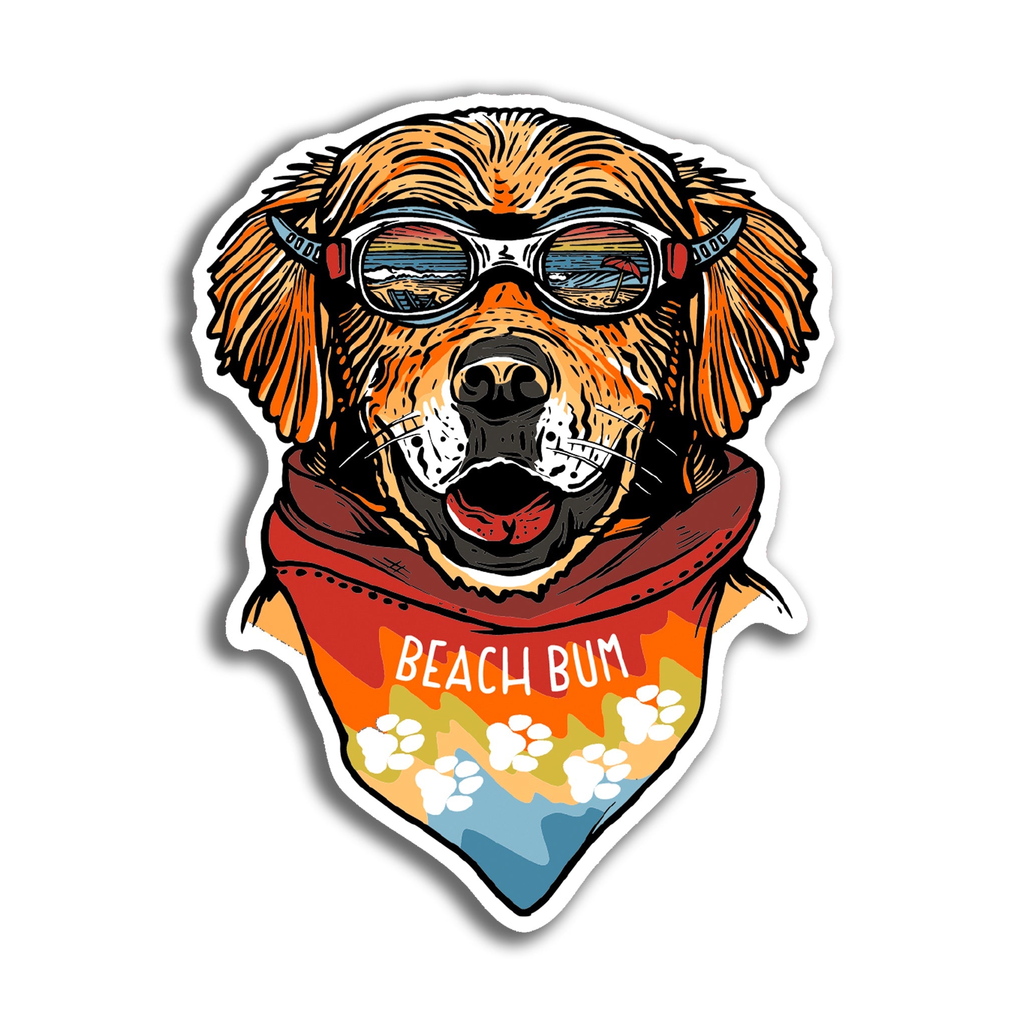 Beach Bum Sticker