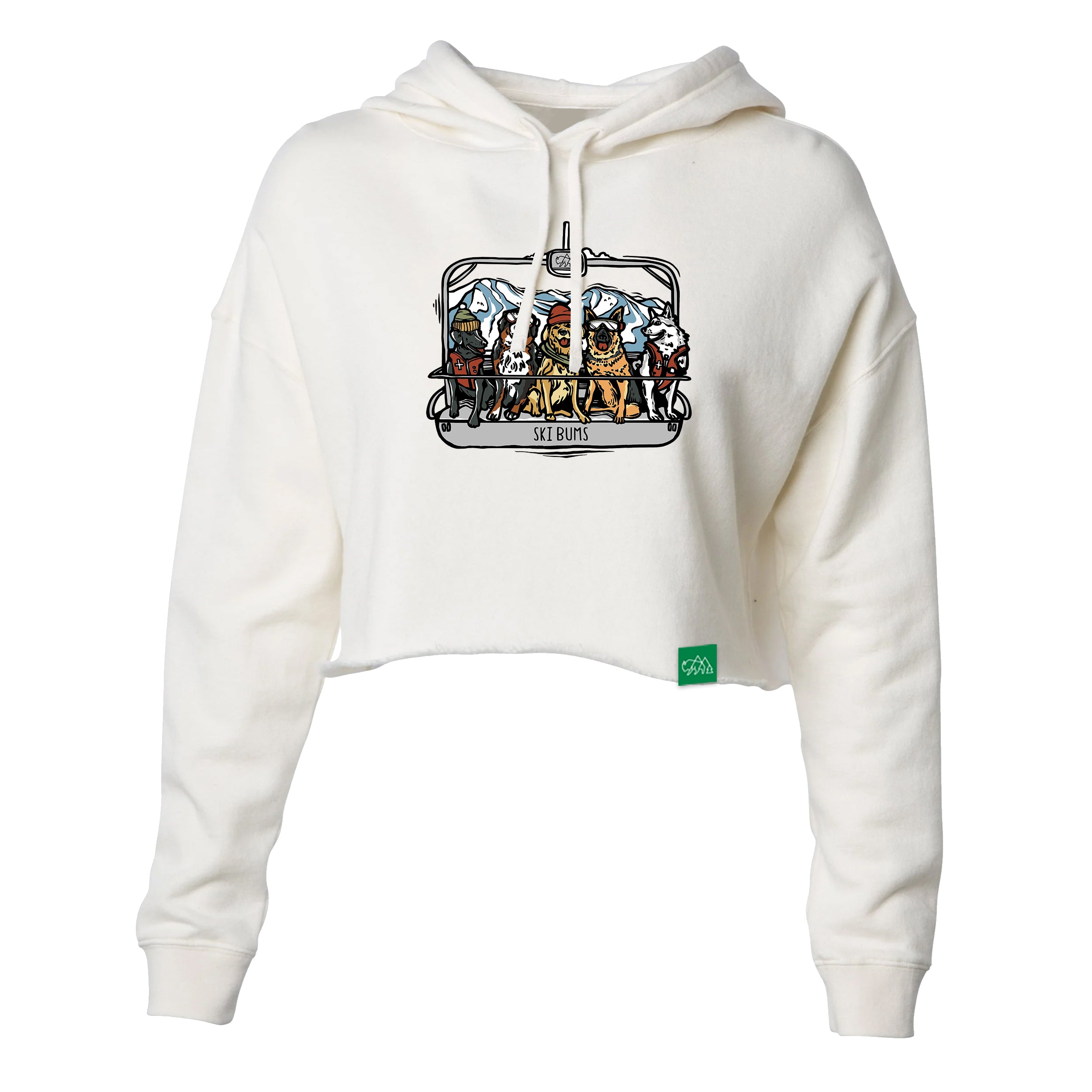 Ski Bums Women's Crop Hoodie