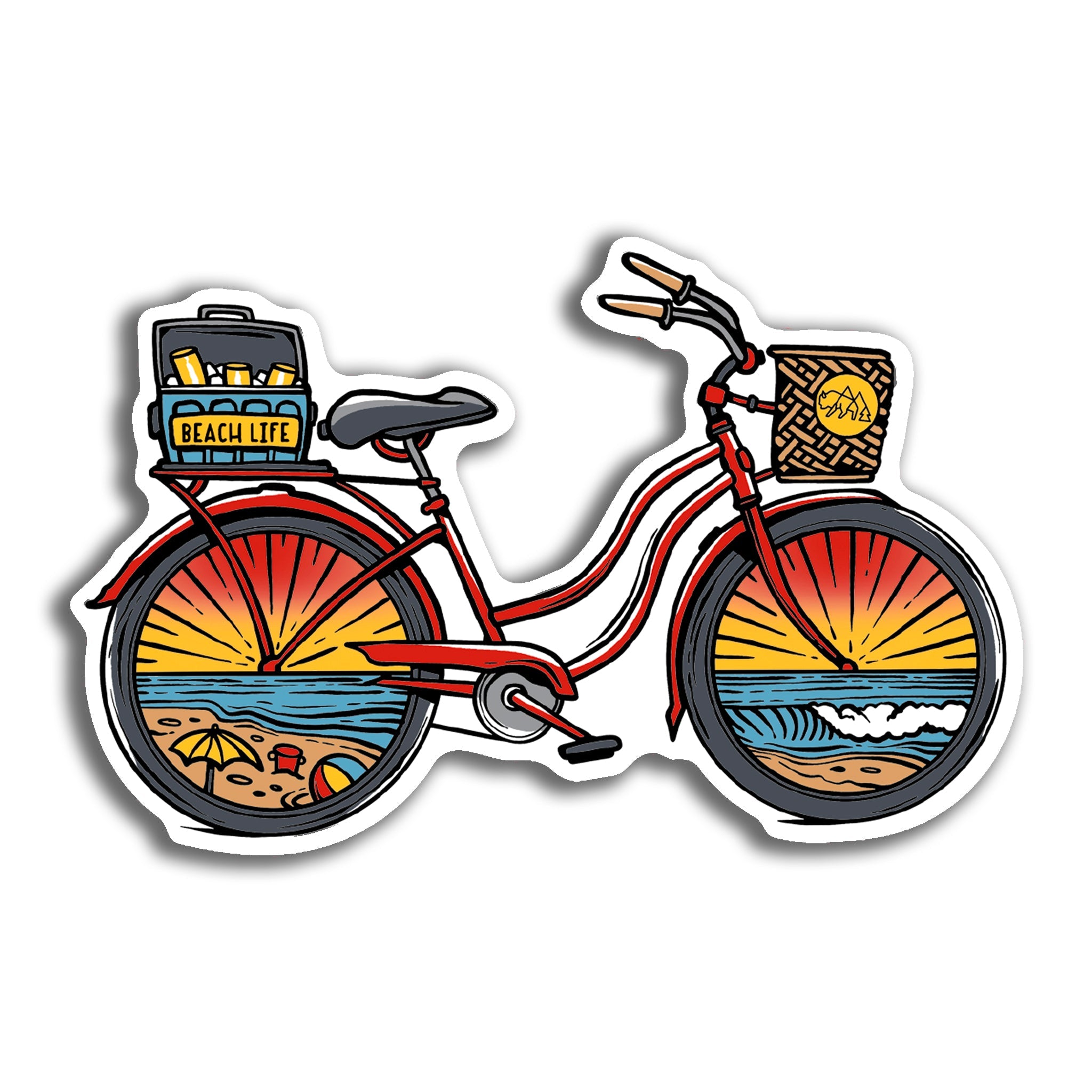 Beach Ride Sticker