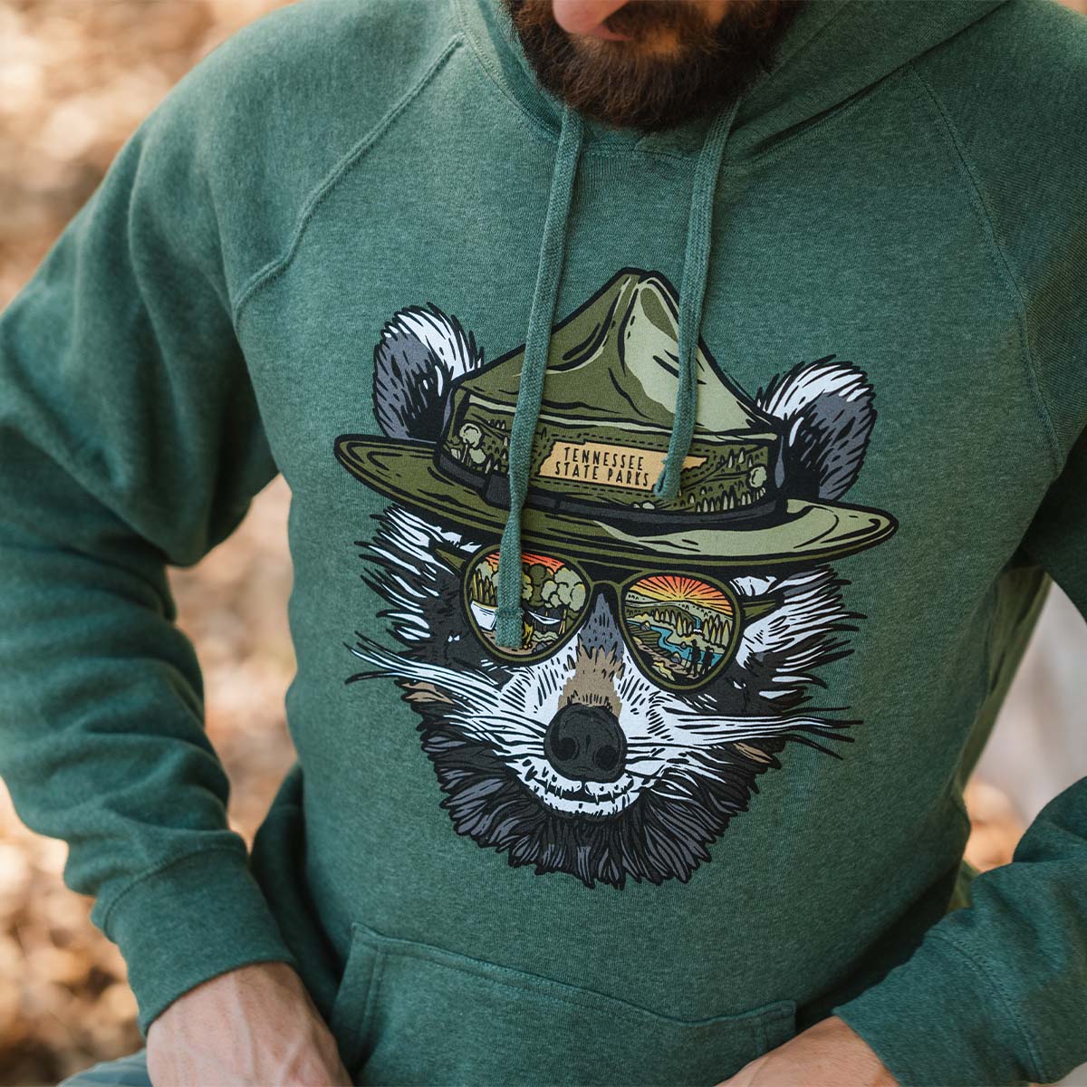 Ranger Ramble TN State Parks Raccoon Hoodie