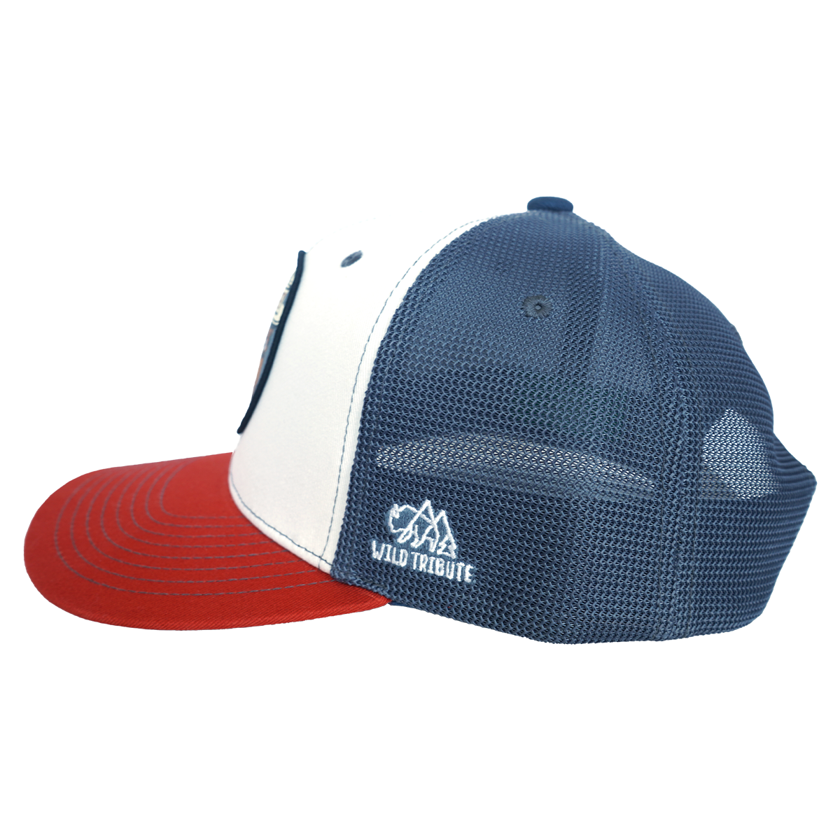 Smokey Vintage Bear Hat - Rust/Slate Blue