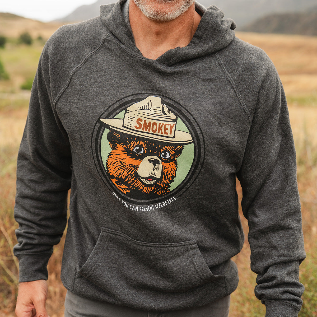Vintage Smokey Bear Hoodie Sweatshirt