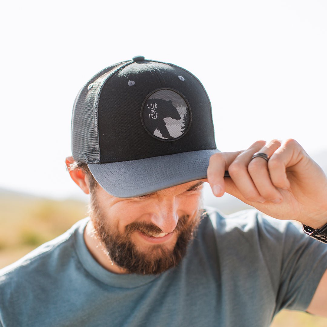 Wild and Free Hat - Charcoal/Black