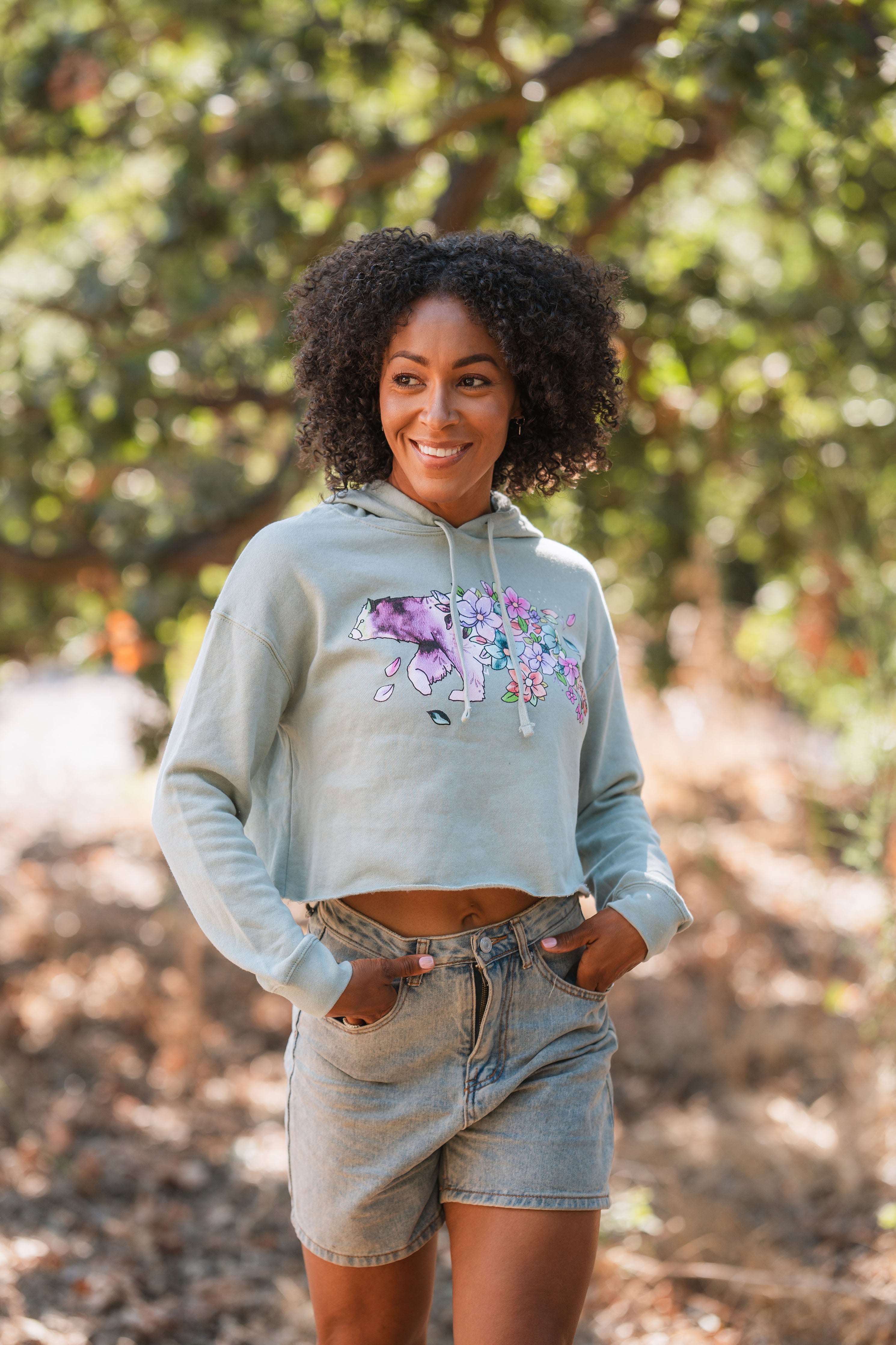 Filled With Love Women's Crop Hoodie