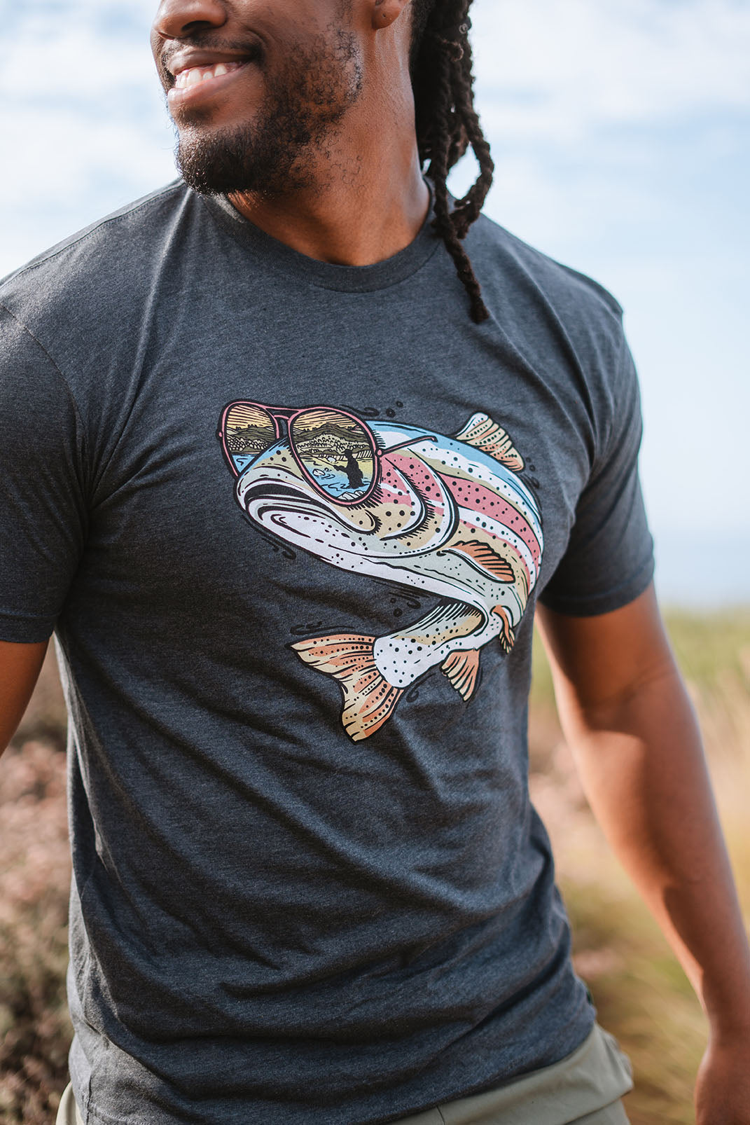 Miami Vice Rainbow Trout T-Shirt