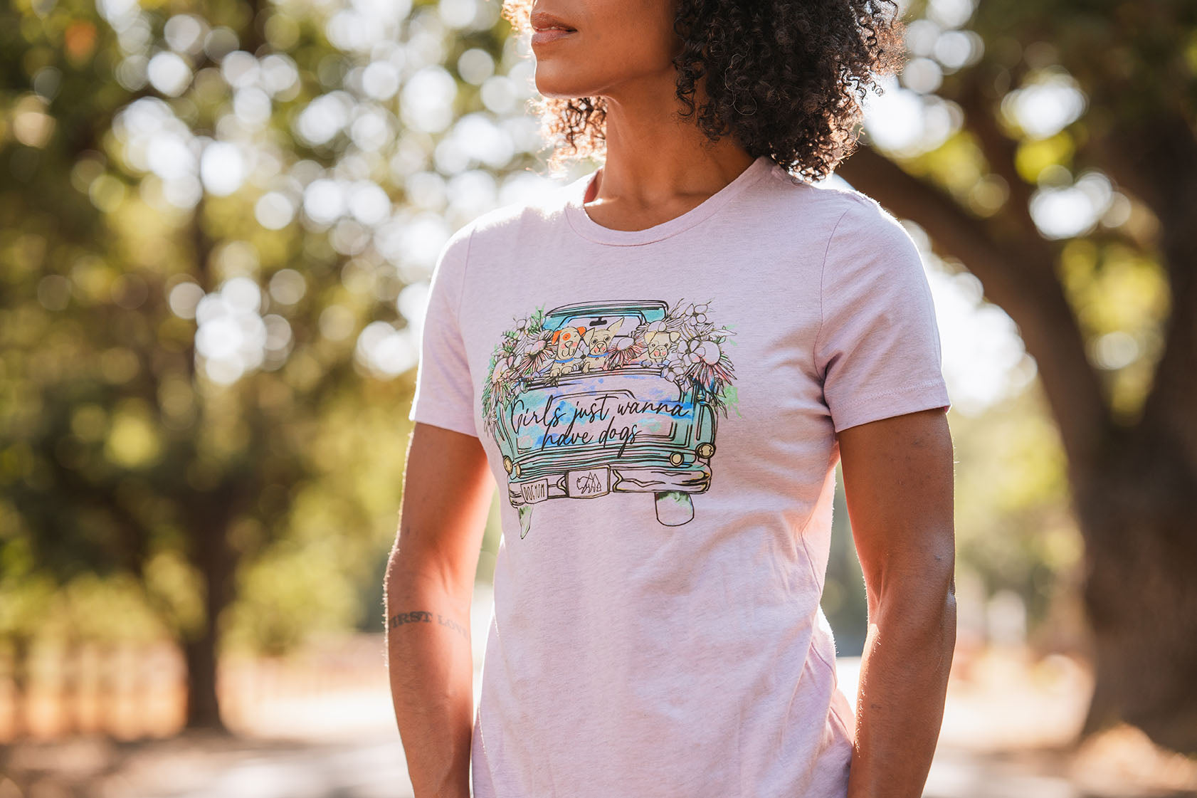 Girls Just Wanna Have Dogs Women's Relaxed T-Shirt