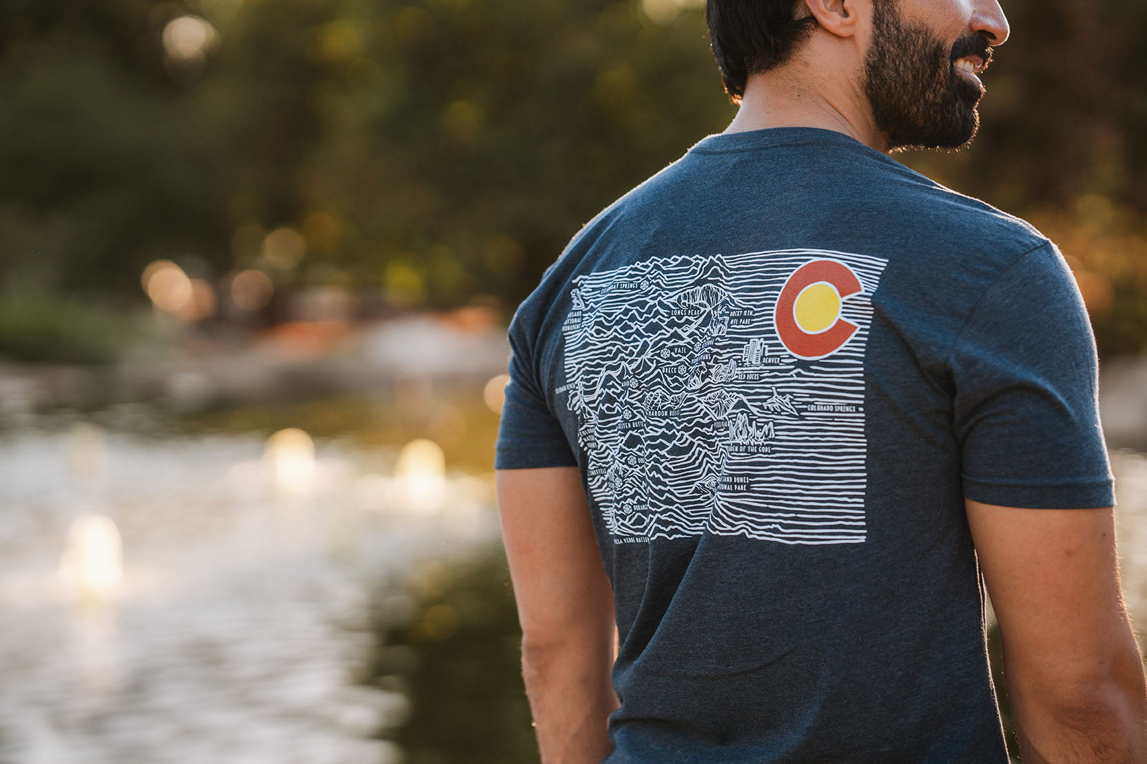 Colorado Topo Map T-Shirt
