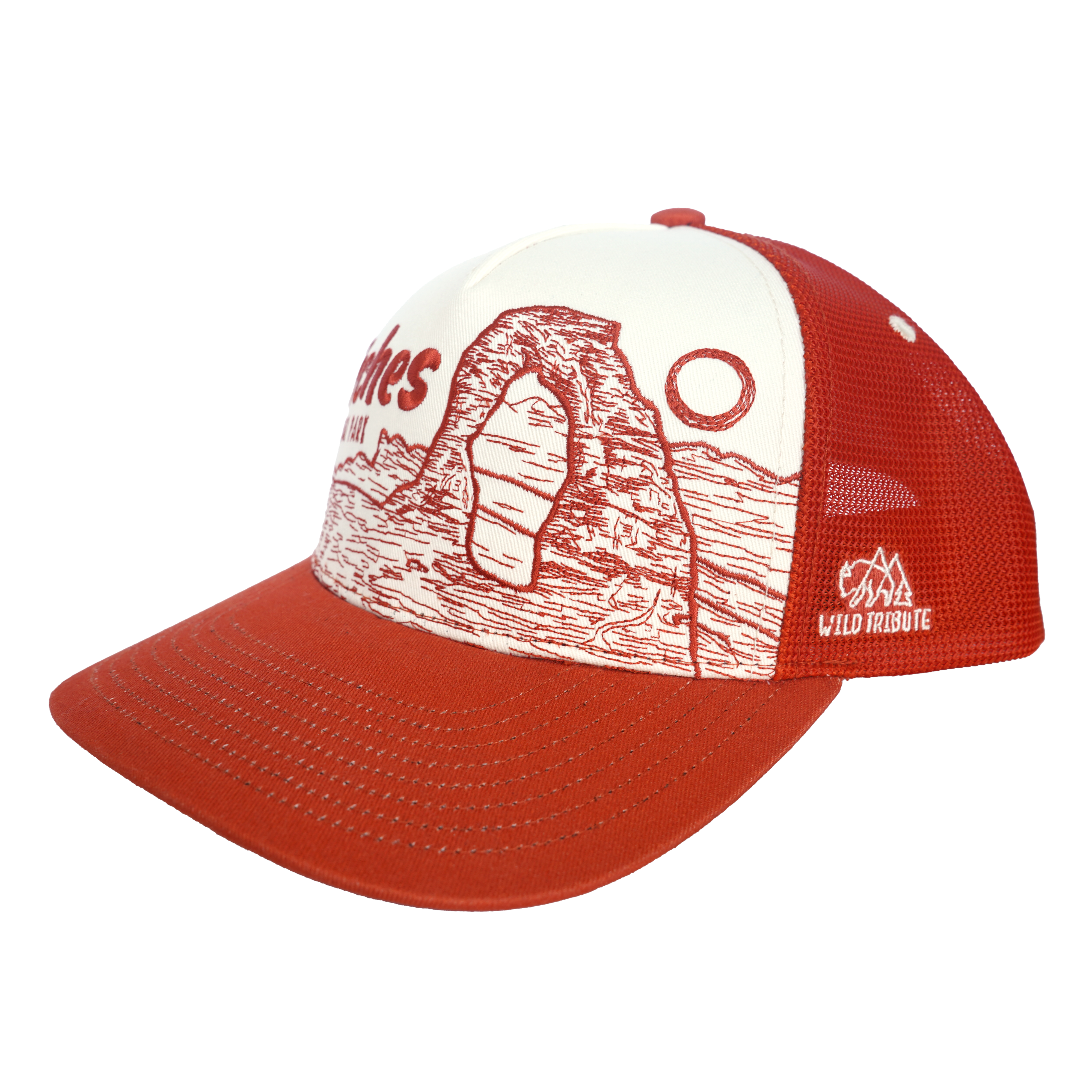 Delicate Arch Sketch 5 Panel Trucker Hat