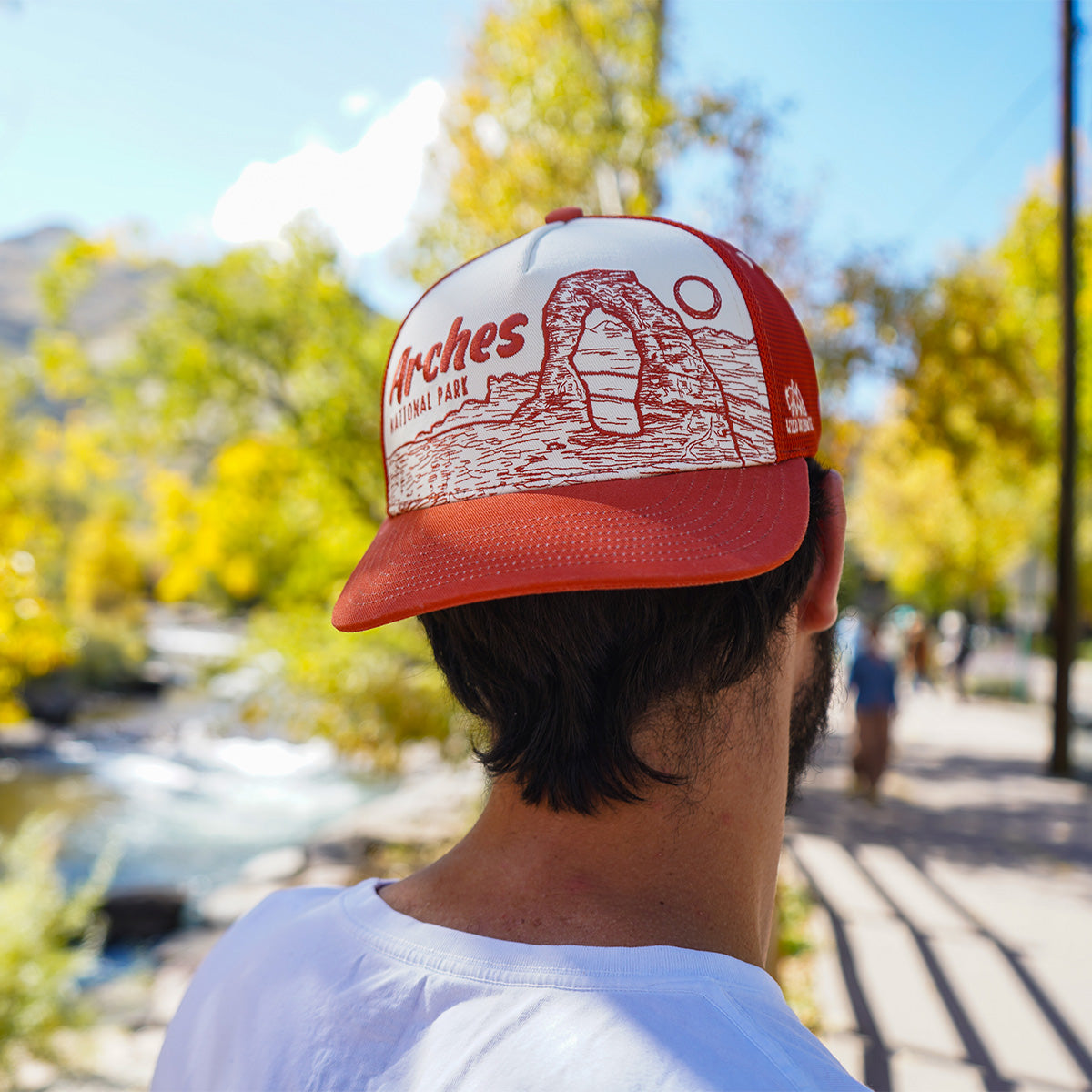 Delicate Arch Sketch 5 Panel Trucker Hat
