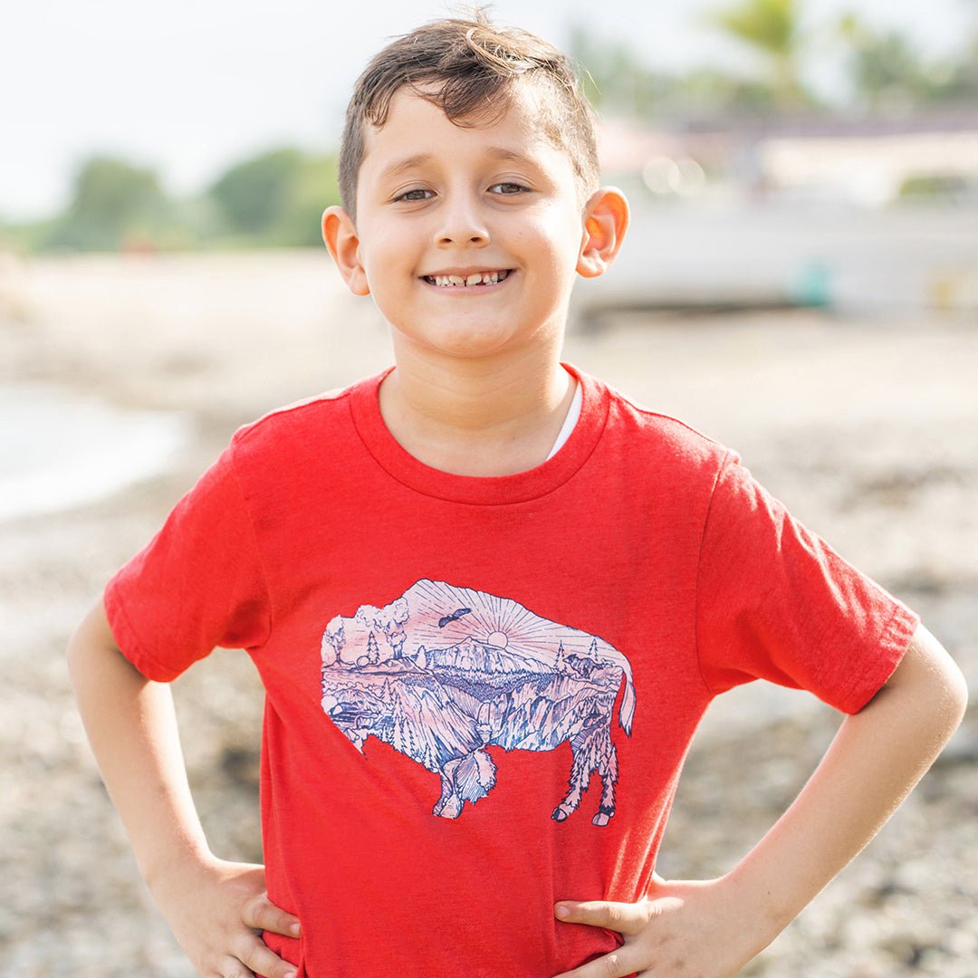 Yellowstone National Park Bison Youth T-Shirt