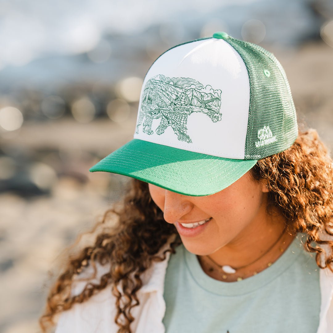 Grizzly Sun 5 Panel Snap Back Hat