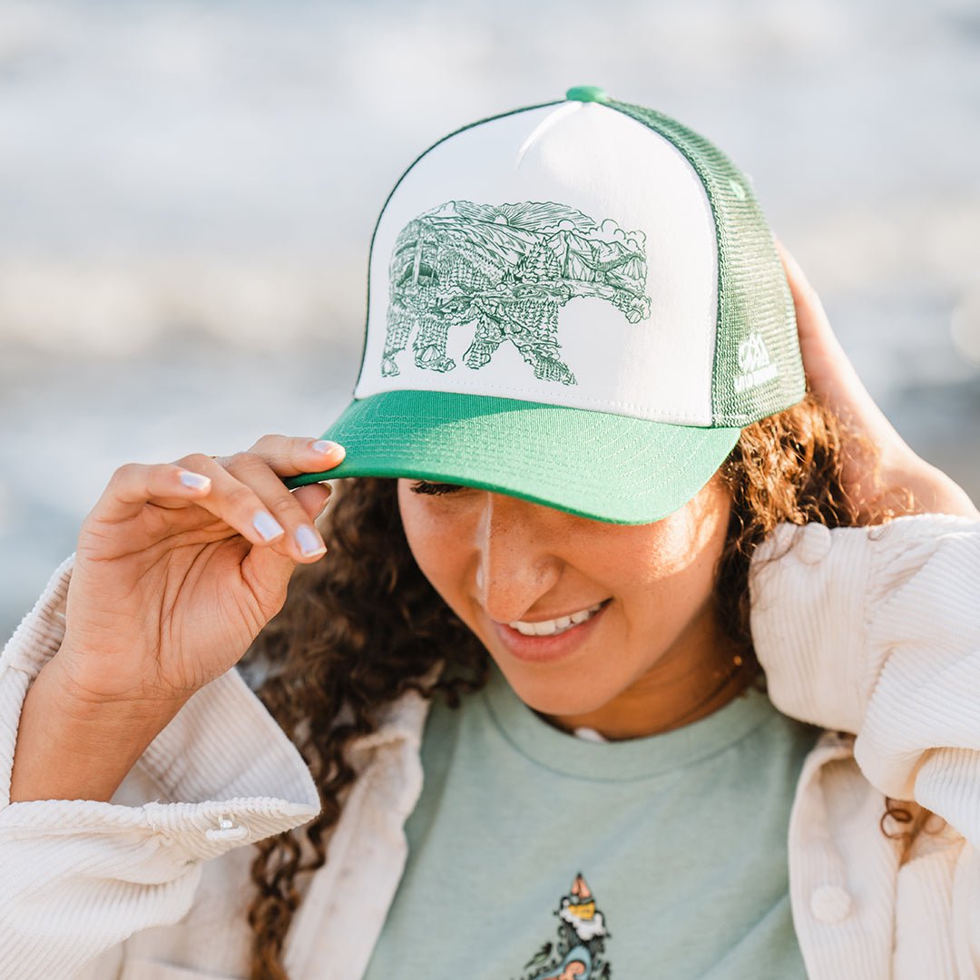 Grizzly Sun 5 Panel Snap Back Hat