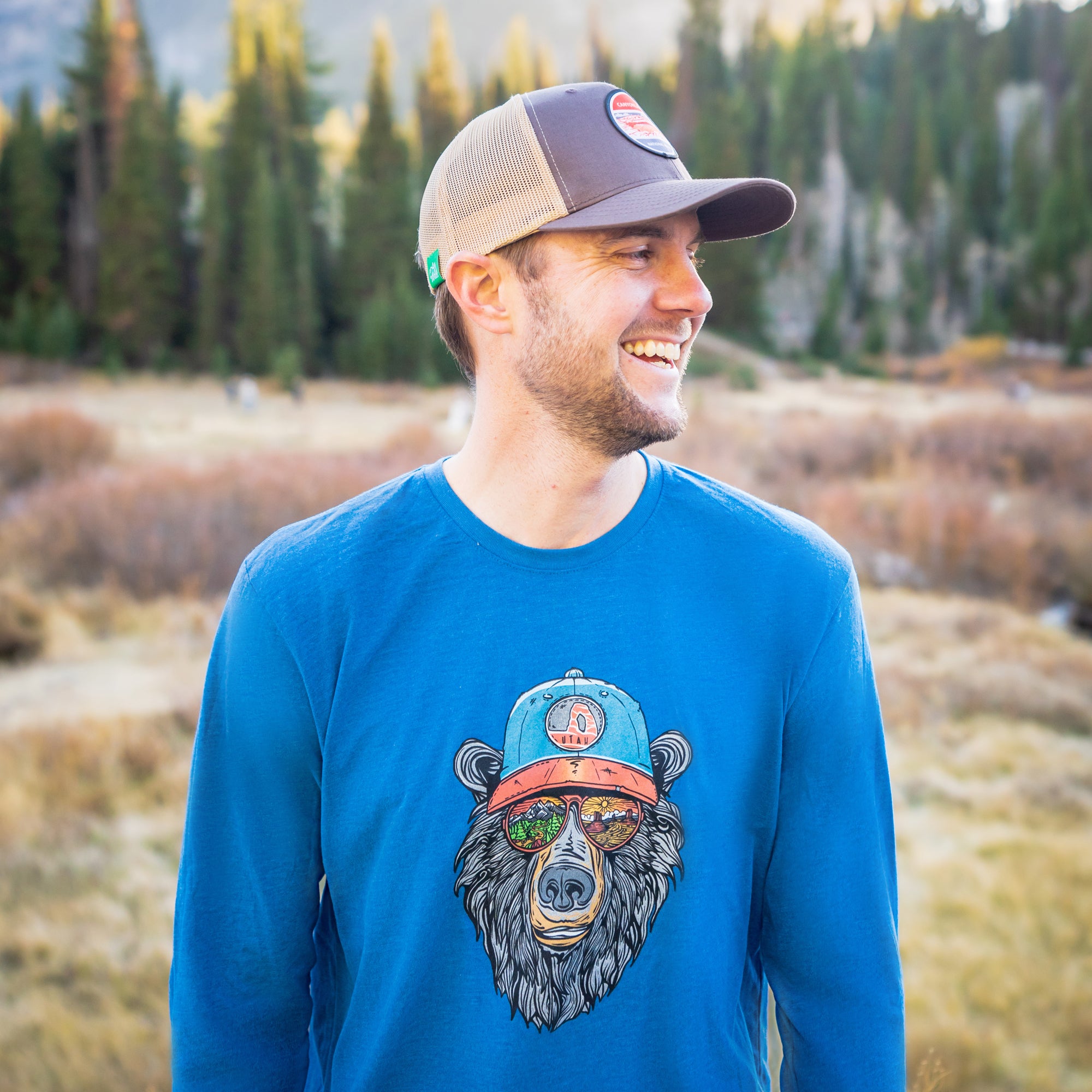 Miami Vice Utah Bear Long Sleeve T-Shirt