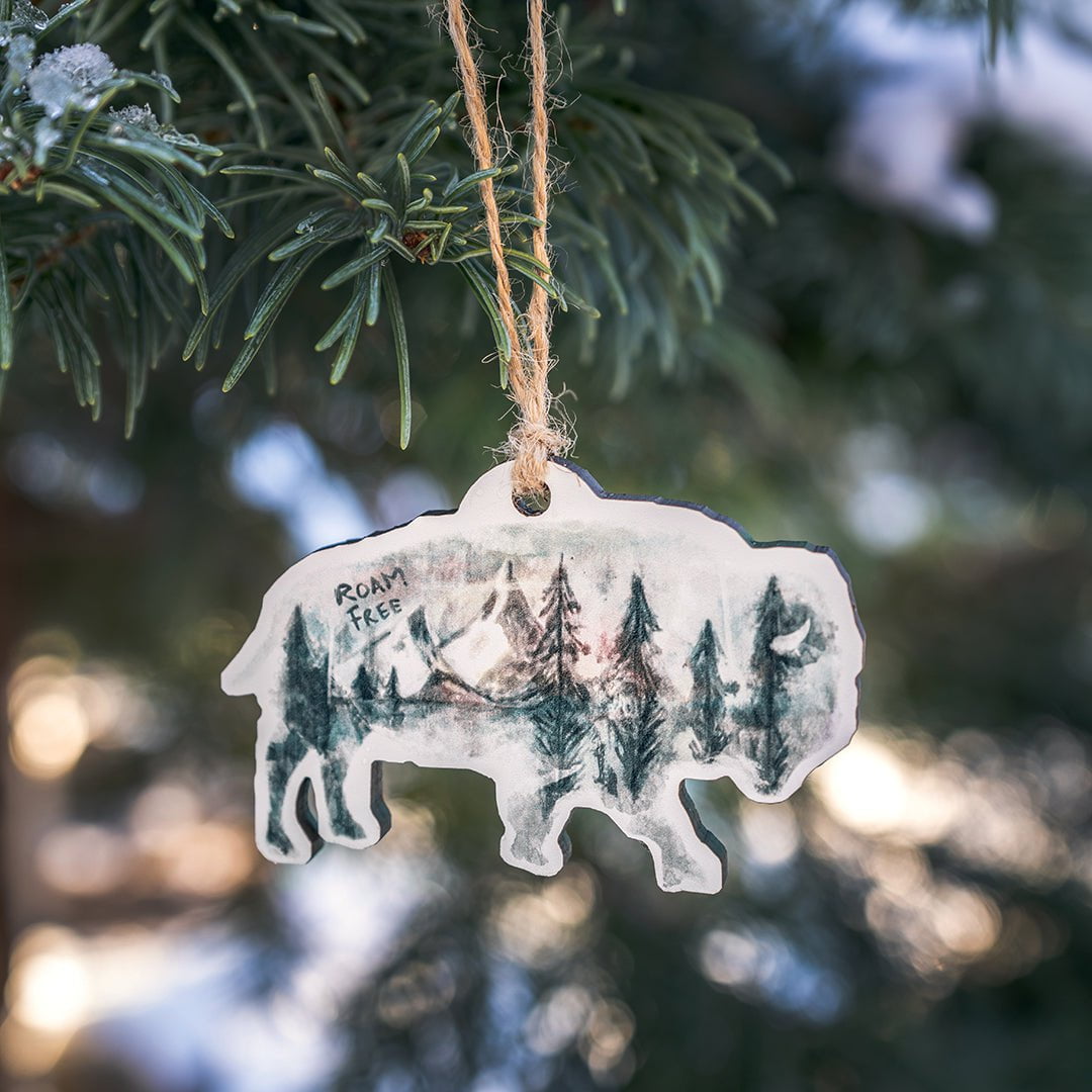 Roam Free Wooden Ornament