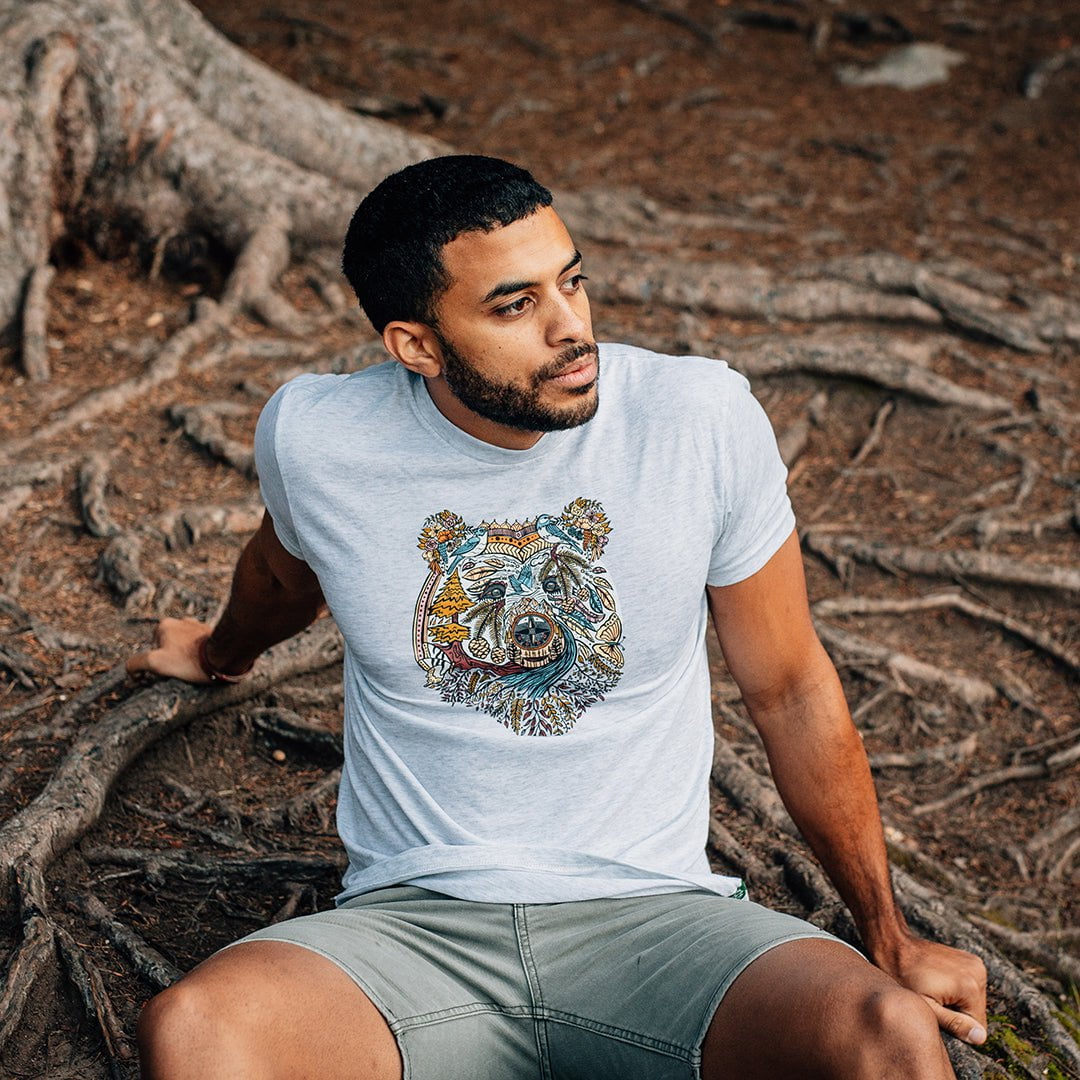 Boho Bear Unisex Triblend T-Shirt