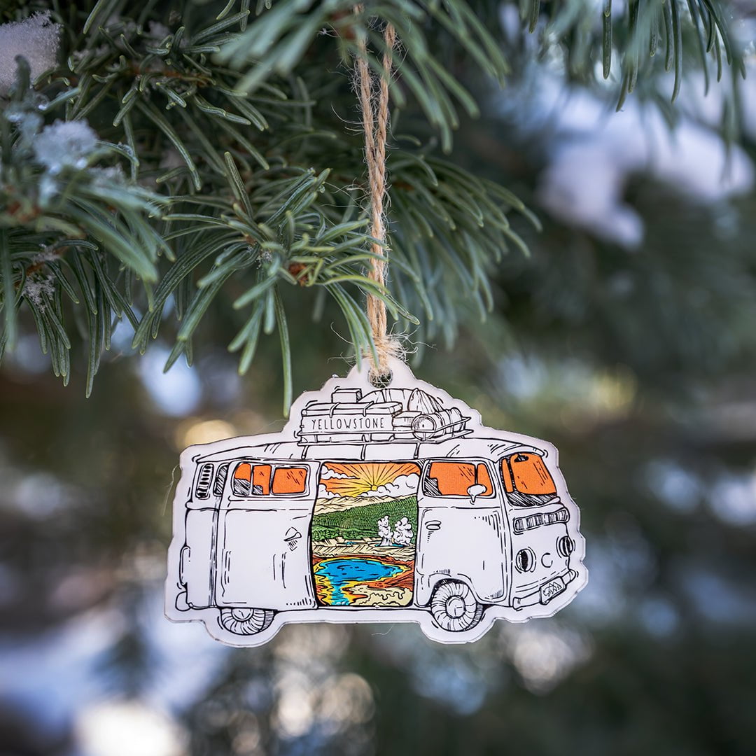 Yellowstone Road Trip Acrylic Ornament