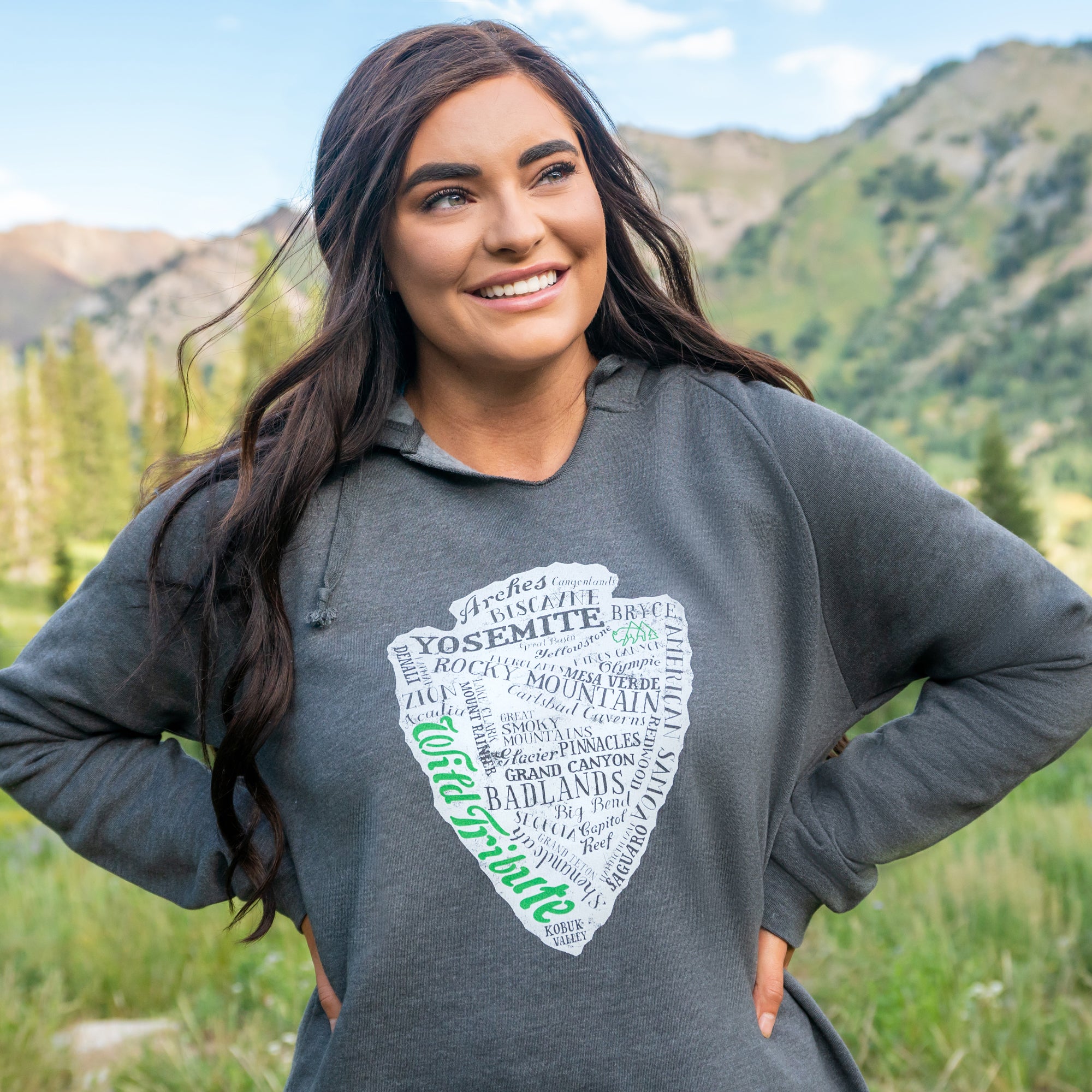 National Park Arrowhead Women's Cut Hoodie