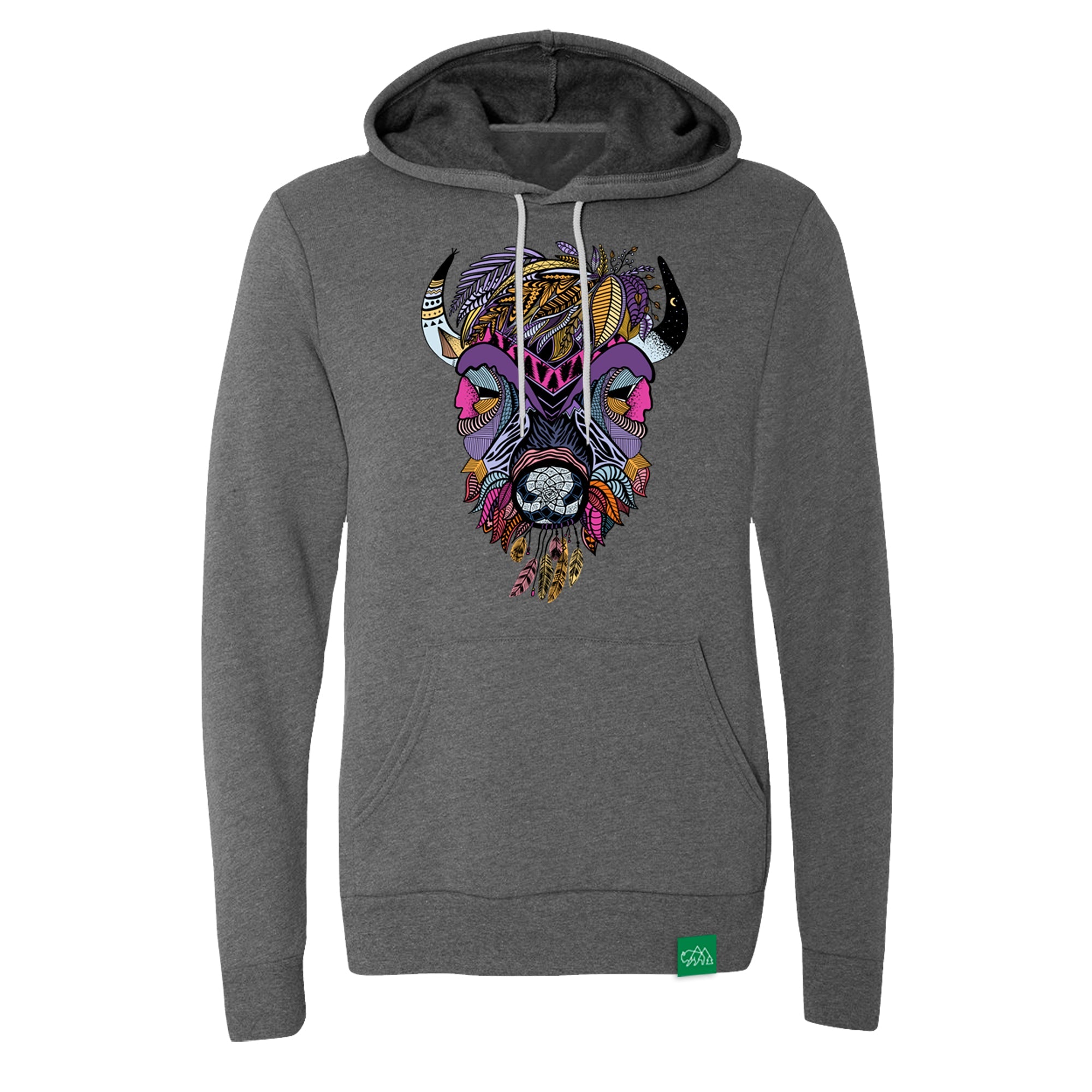 Boho Bison Unisex Lightweight Hoodie