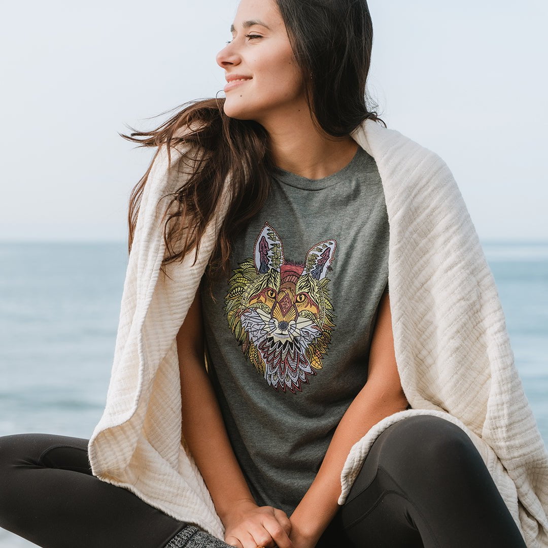 Boho Fox Womens Relaxed T-Shirt