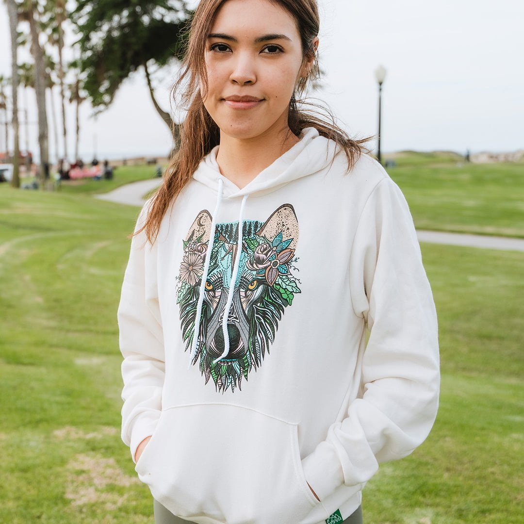 Boho Wolf Unisex Lightweight Hoodie