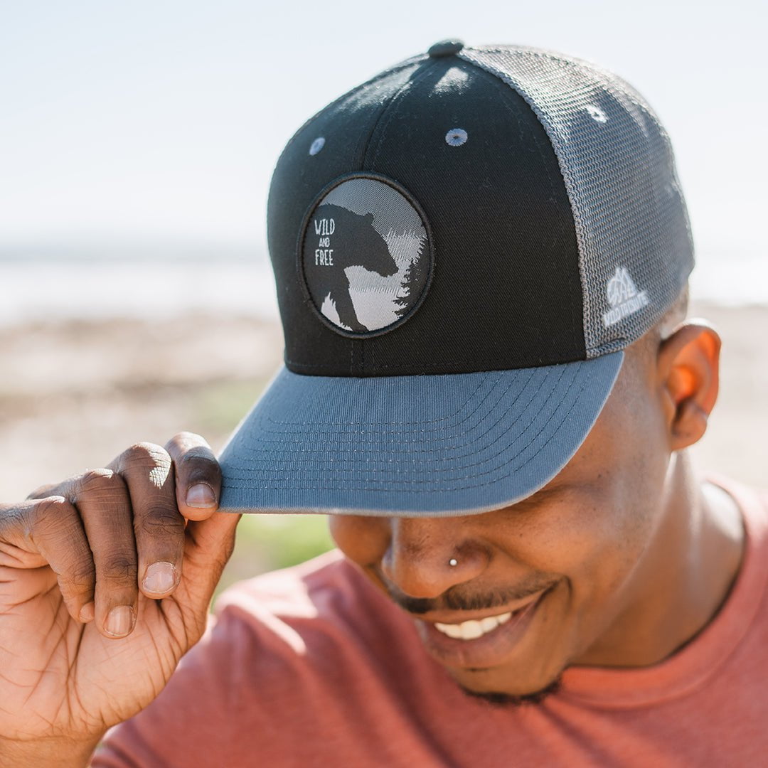 Wild and Free Hat - Charcoal/Black