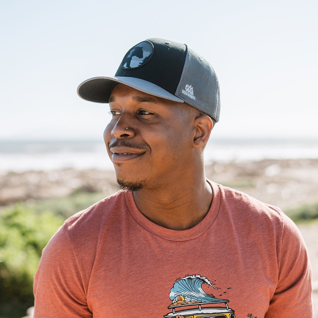 Wild and Free Hat - Charcoal/Black