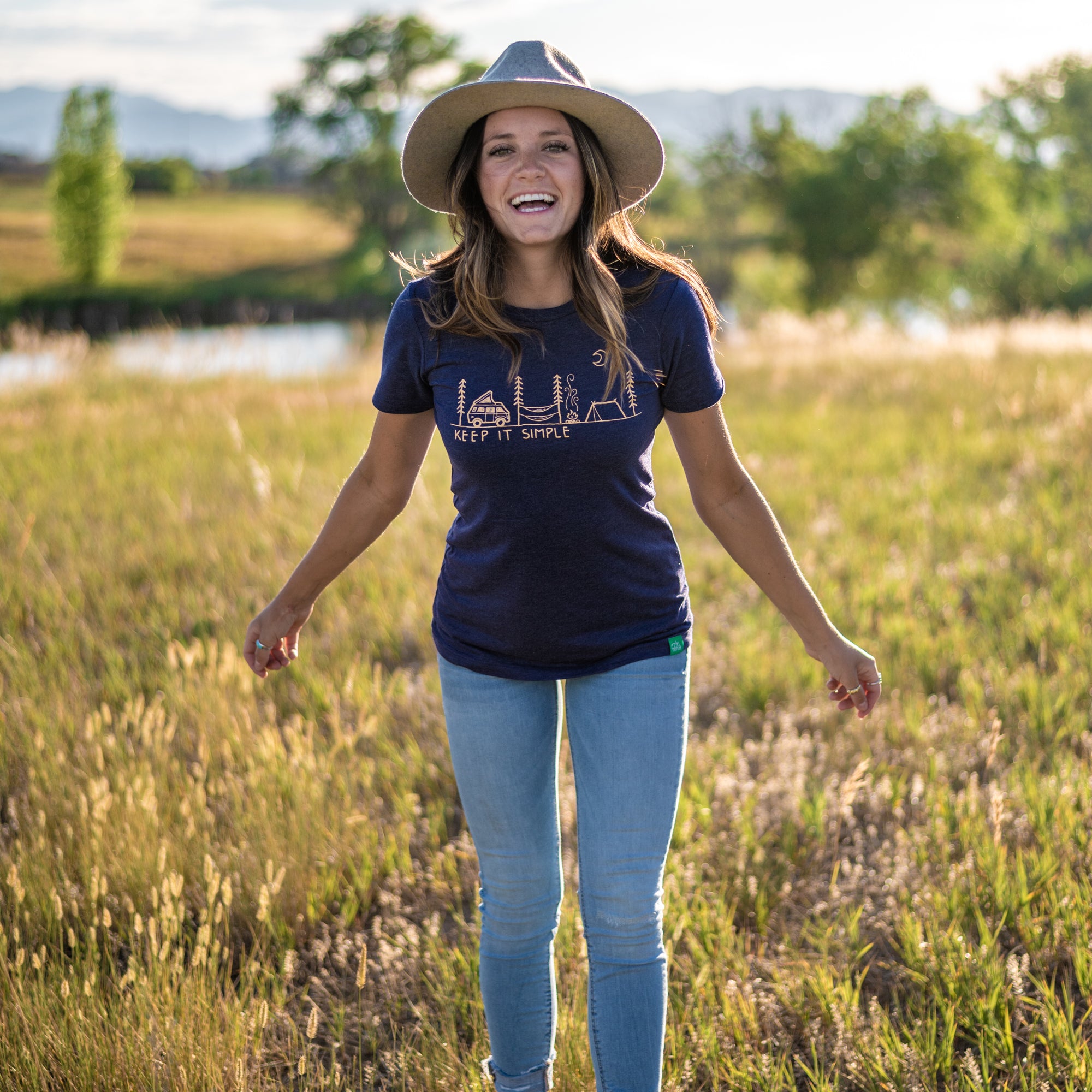 Women's Keep It Simple Poly/Cotton Fitted T-Shirt