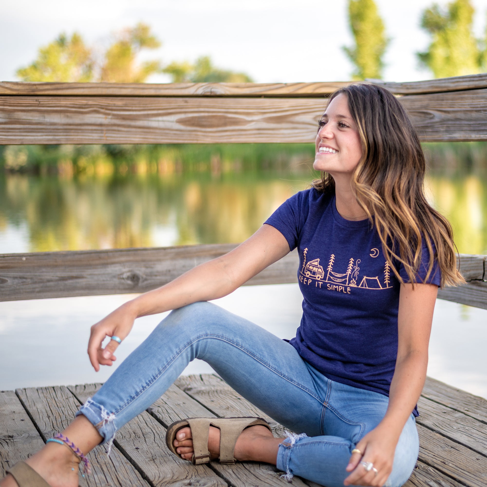 Women's Keep It Simple Poly/Cotton Fitted T-Shirt