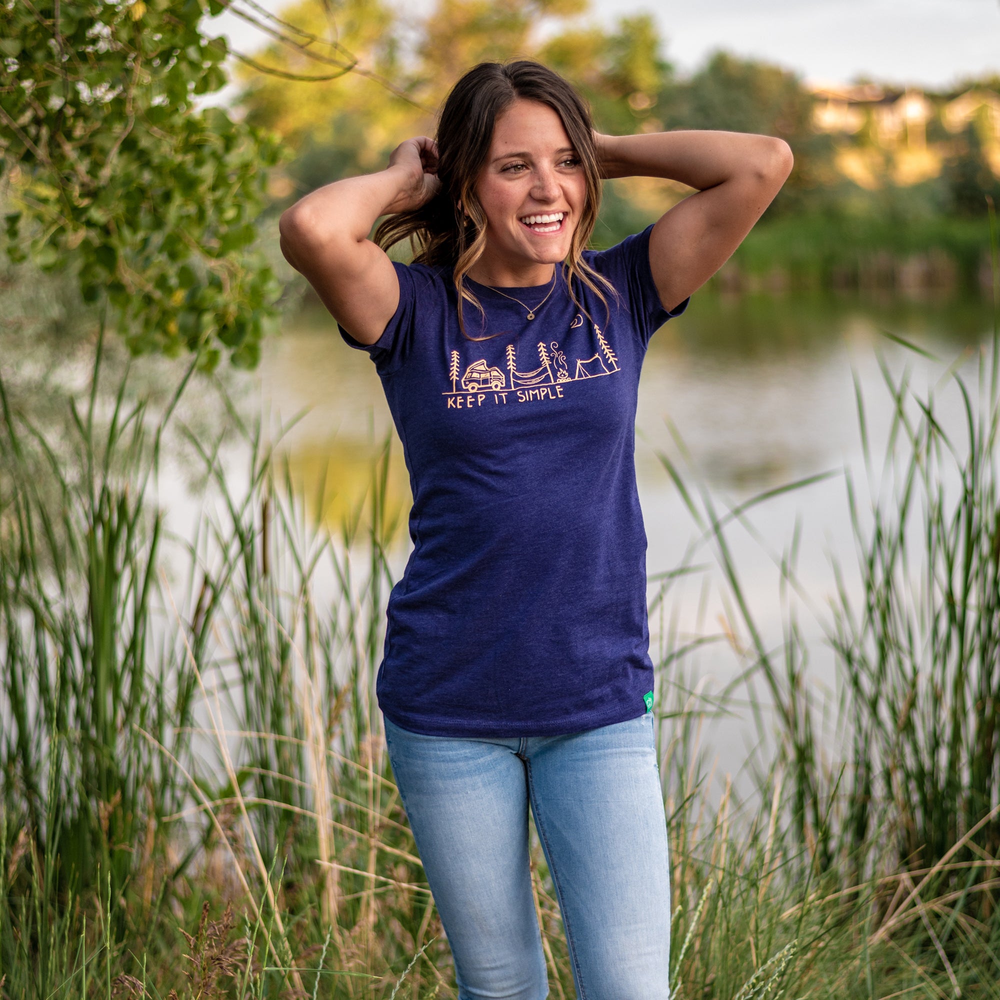 Women's Keep It Simple Poly/Cotton Fitted T-Shirt