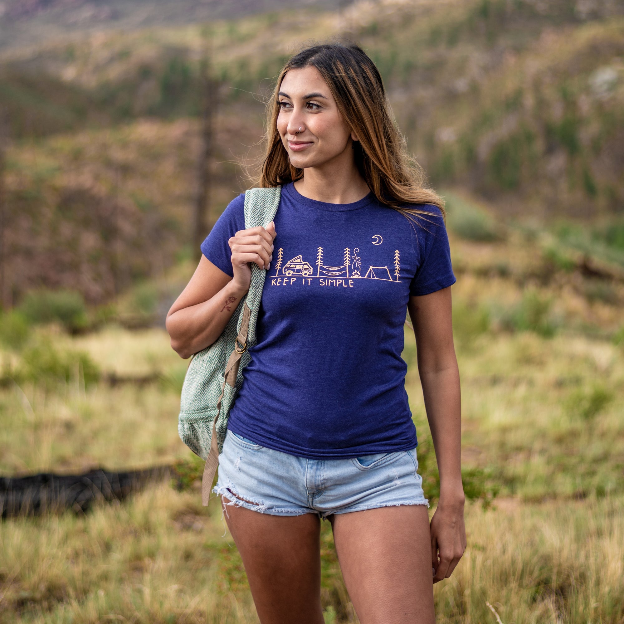 Women's Keep It Simple Poly/Cotton Fitted T-Shirt