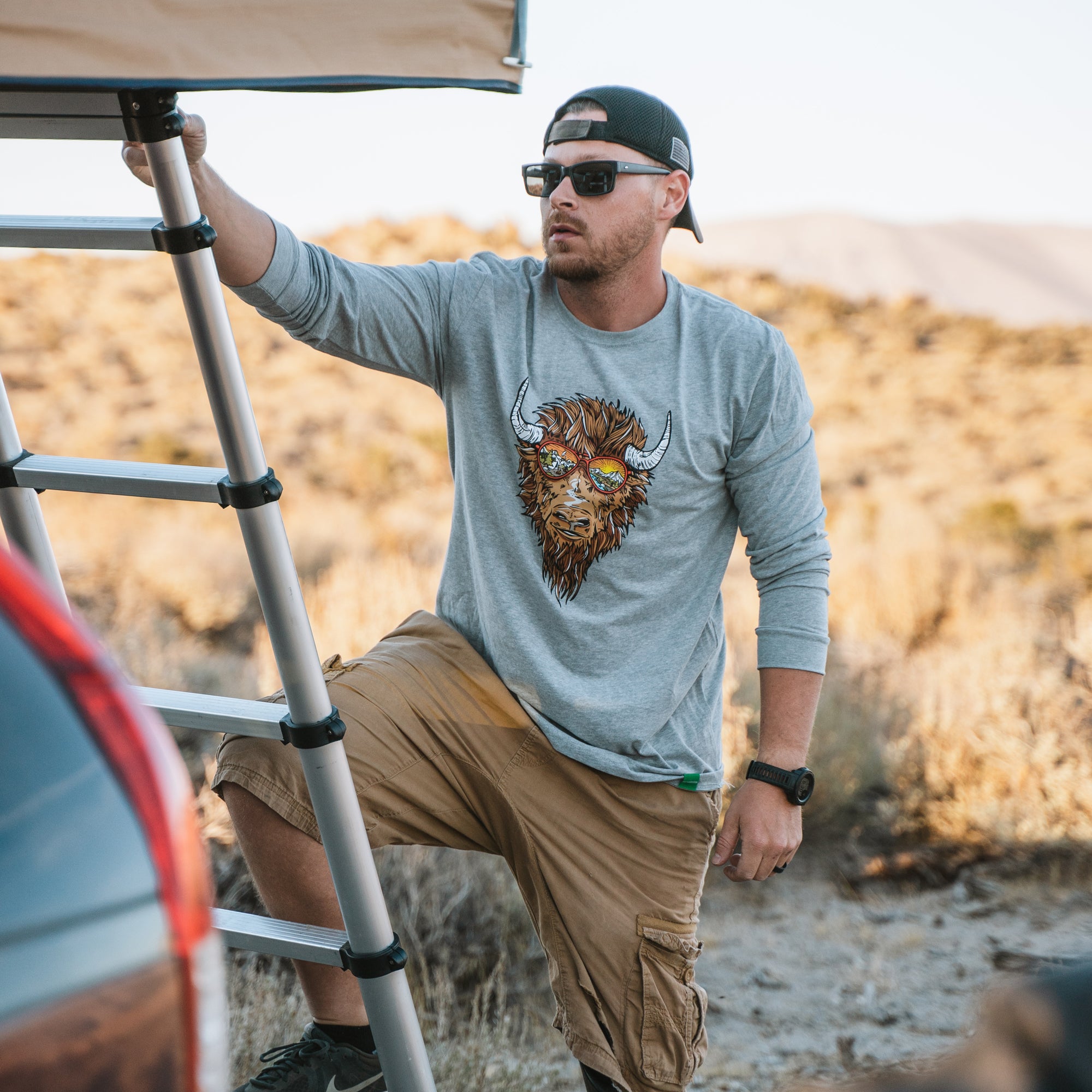 Groovy Mike Byson Poly-Cotton Long Sleeve T-Shirt