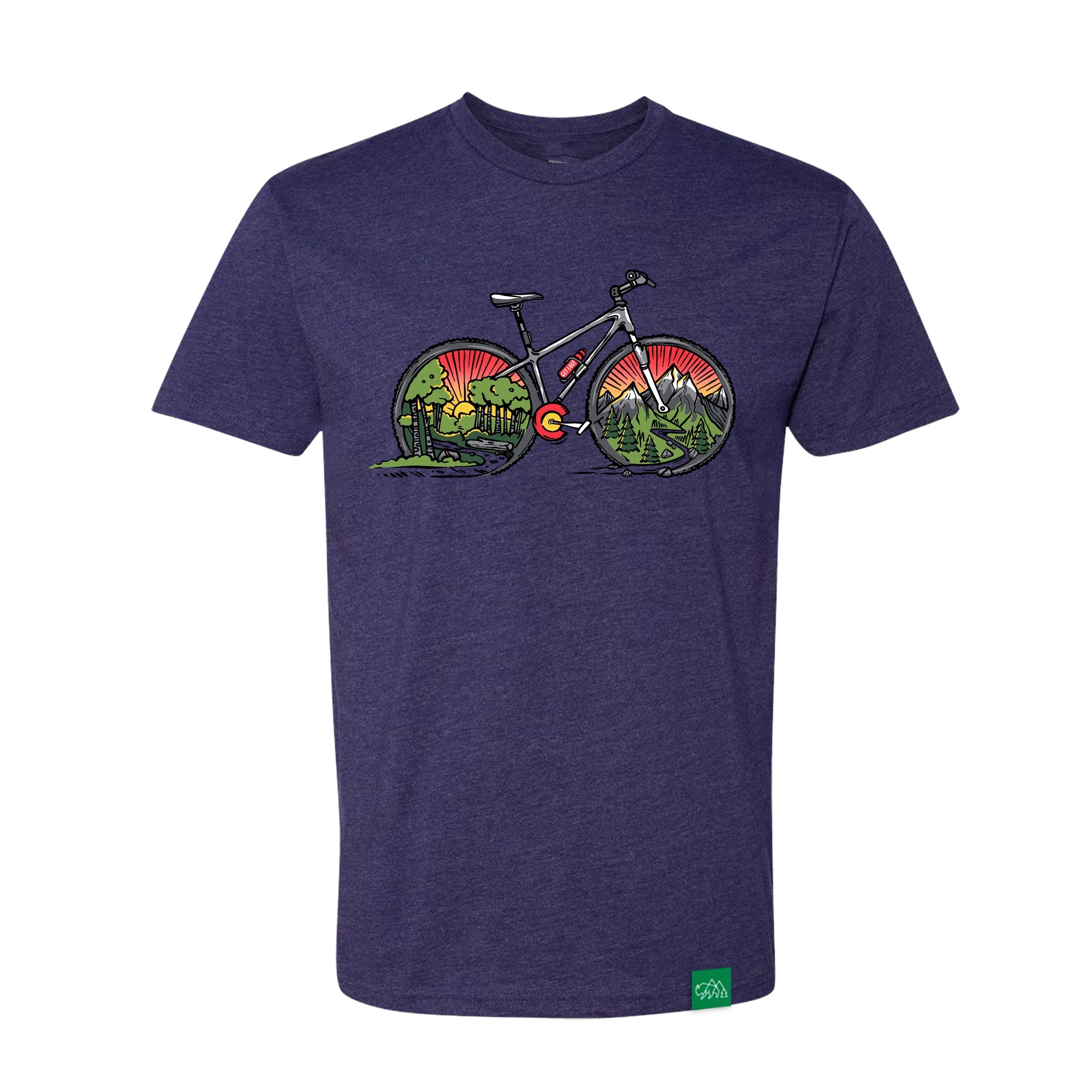 Mountain Ride Colorado T Shirt - Storm By Wild Tribute - Adventurous Apparel - Men's Graphic T Shirt - Extra Small