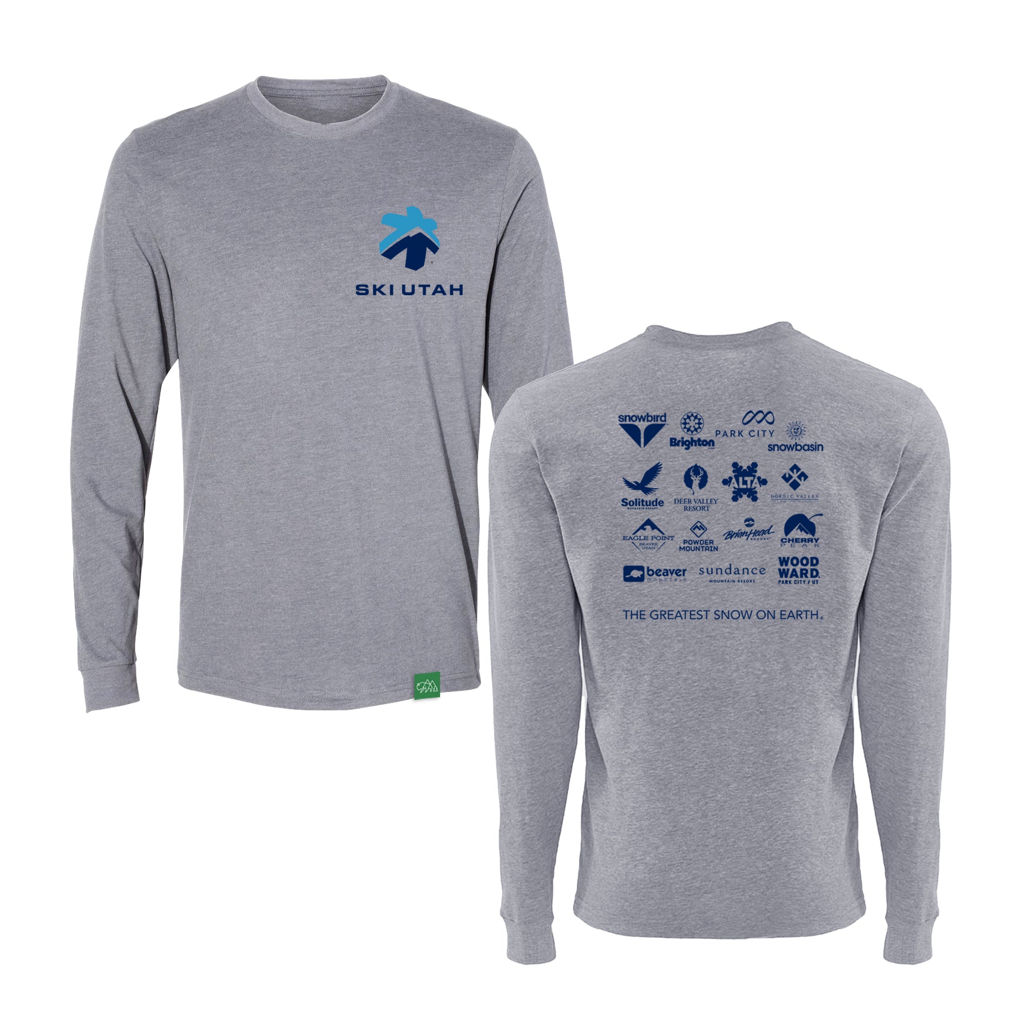 Ski Utah Flake Long Sleeve T Shirt