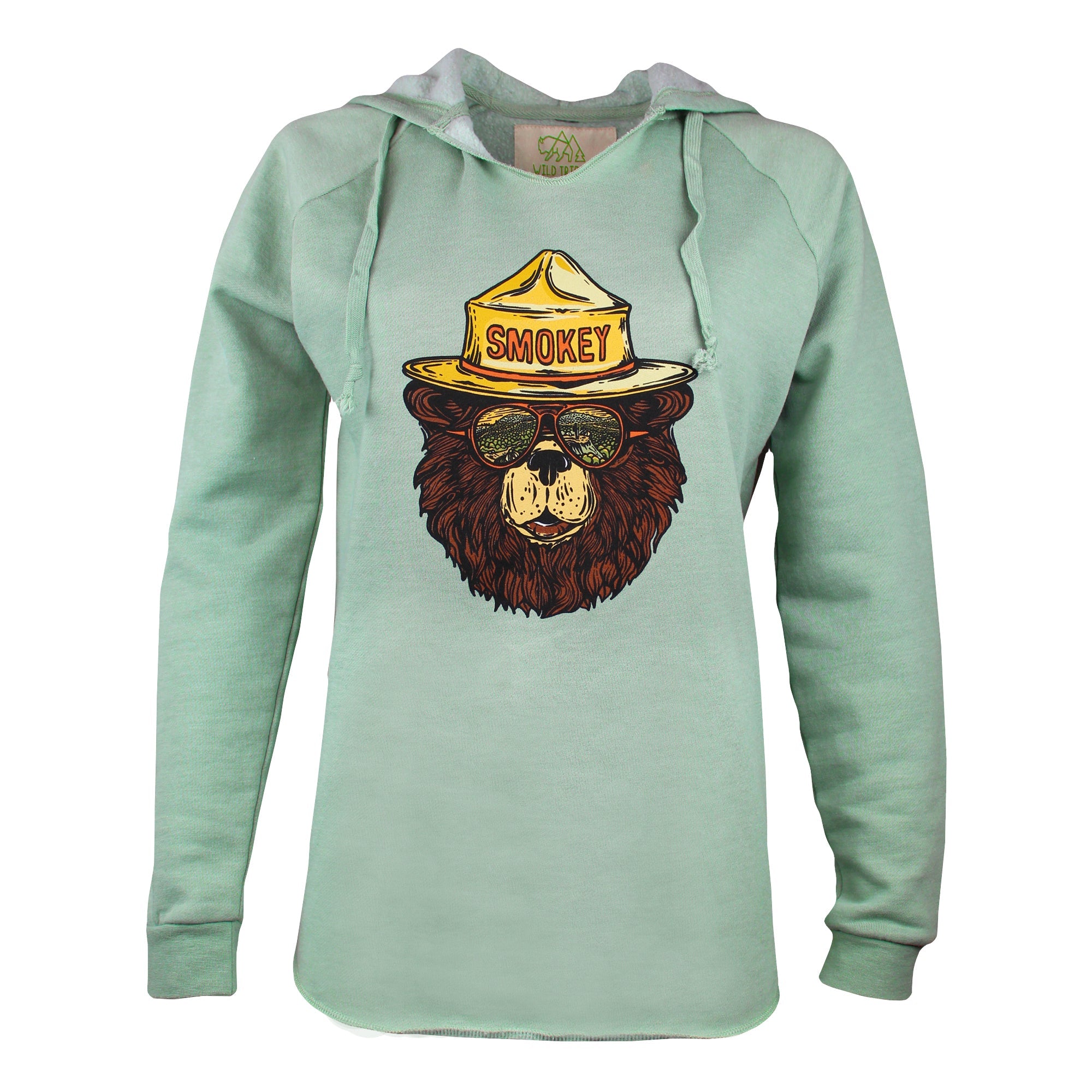 Smokey The Groovy Bear Women s Cut Hoodie