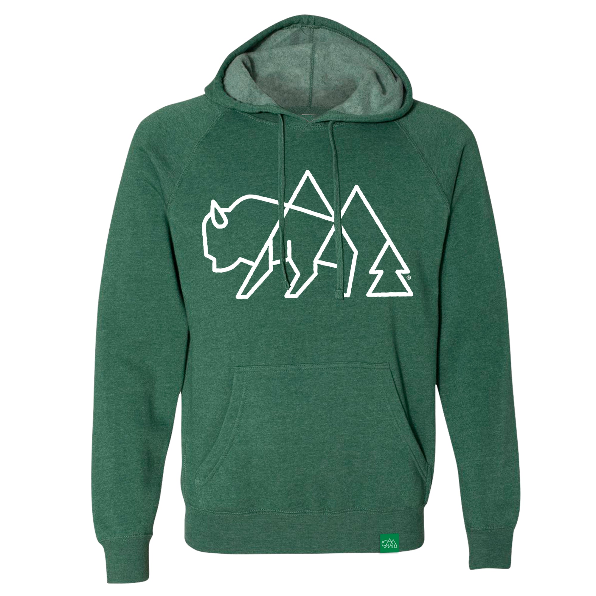 Wild Tribute Bison Logo Hoodie Sweatshirt