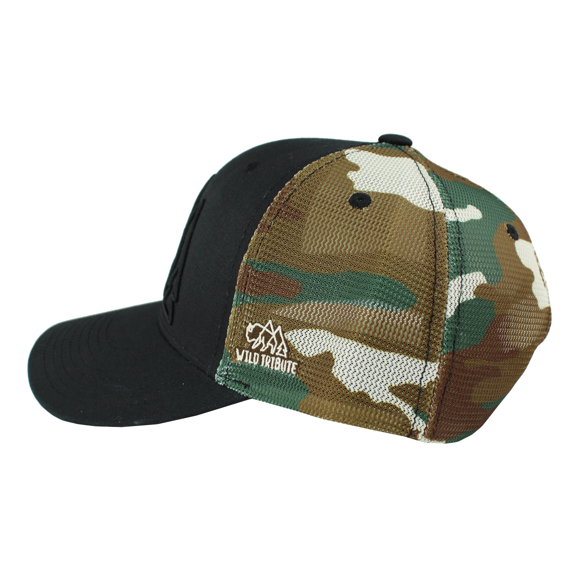 Wild Tribute Logo Camo Trucker Hat