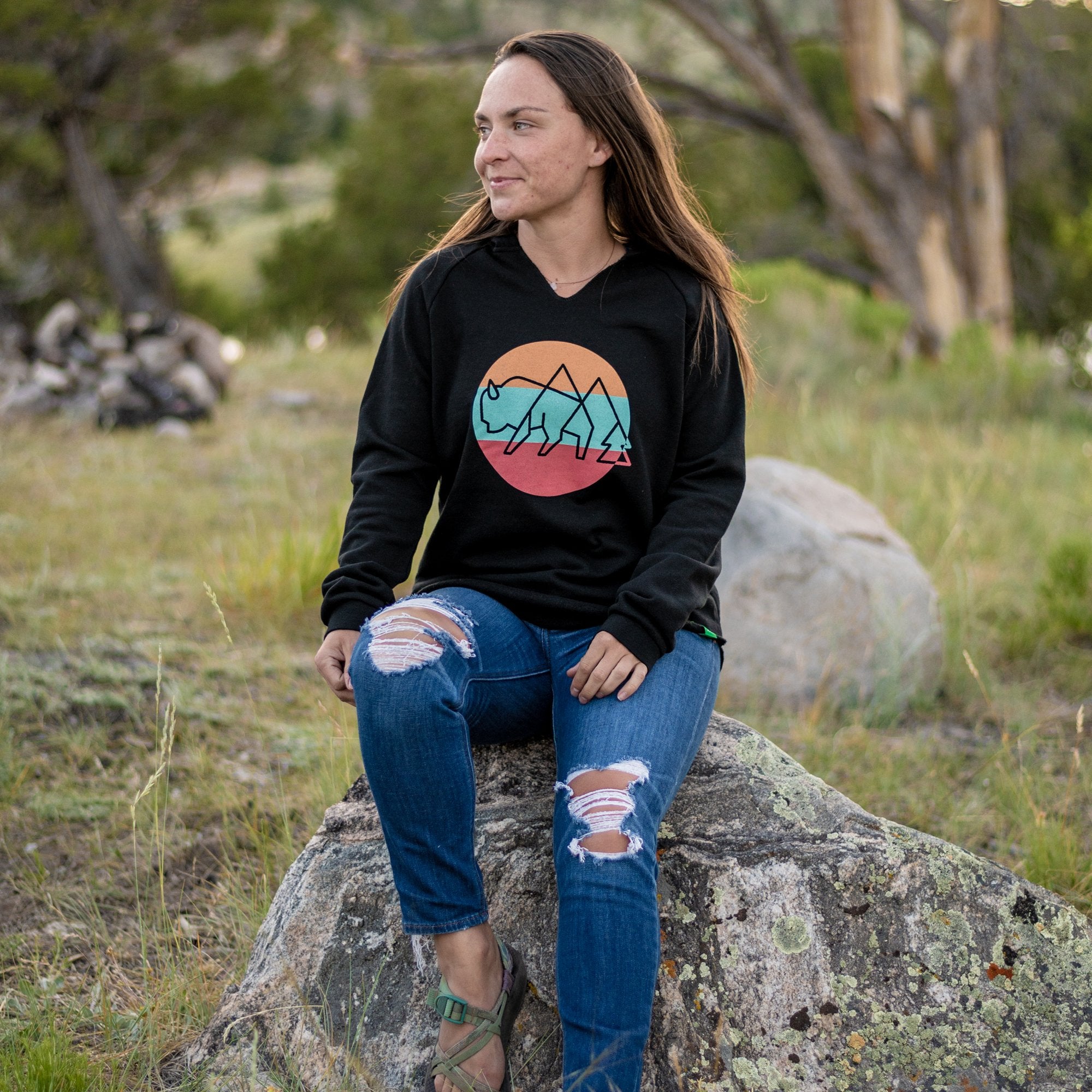 Wild Tribute Sol Women's Cut Hoodie