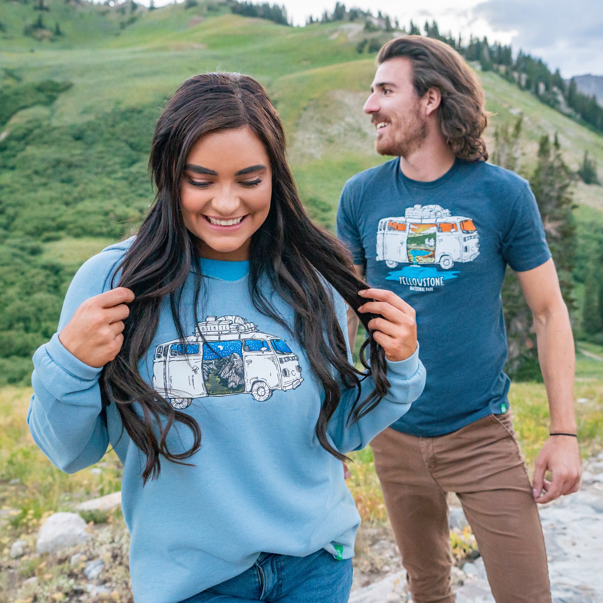 Yosemite Night Half Dome Road Trip Women's Cut Hoodie